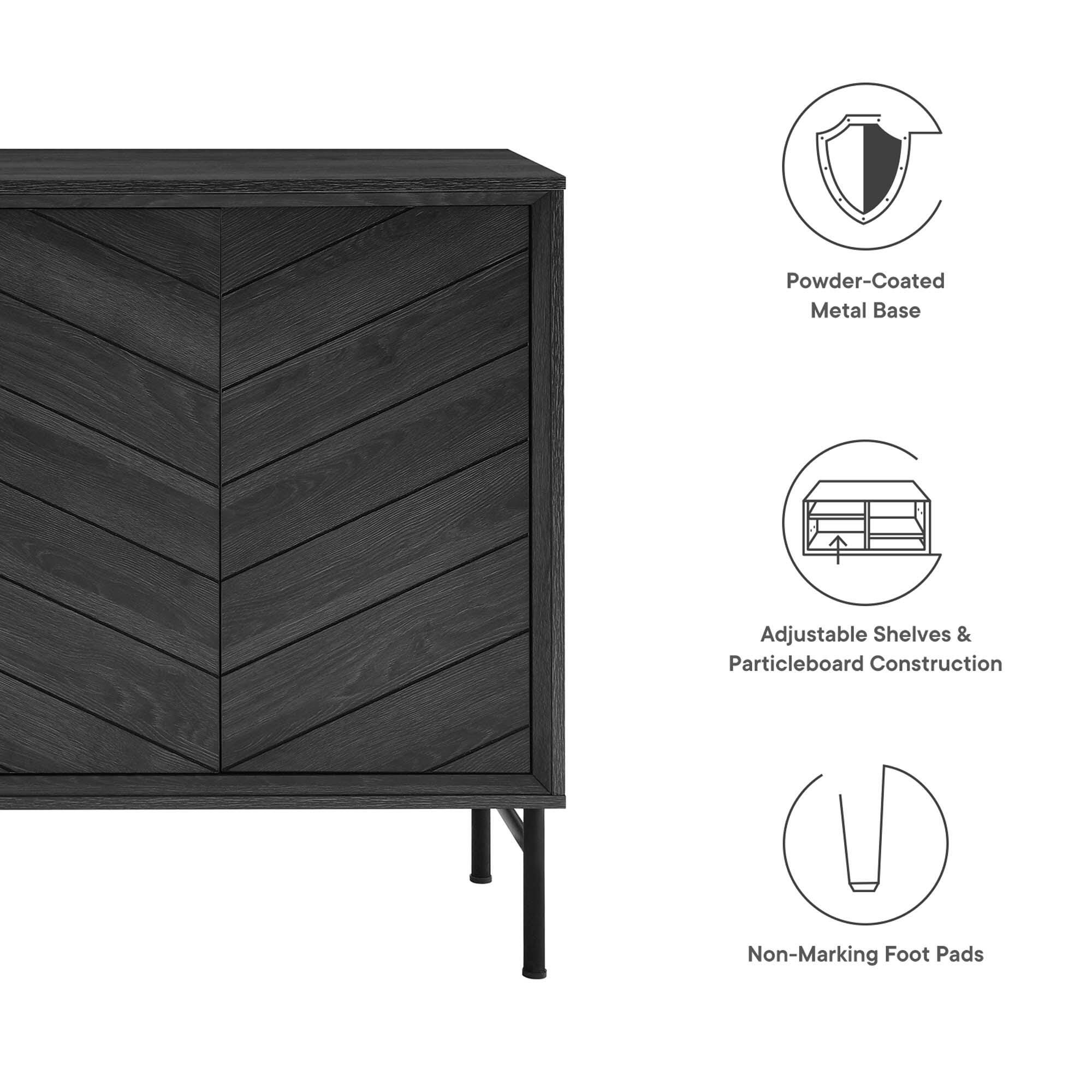 Modway Harper Sideboard, Black, large