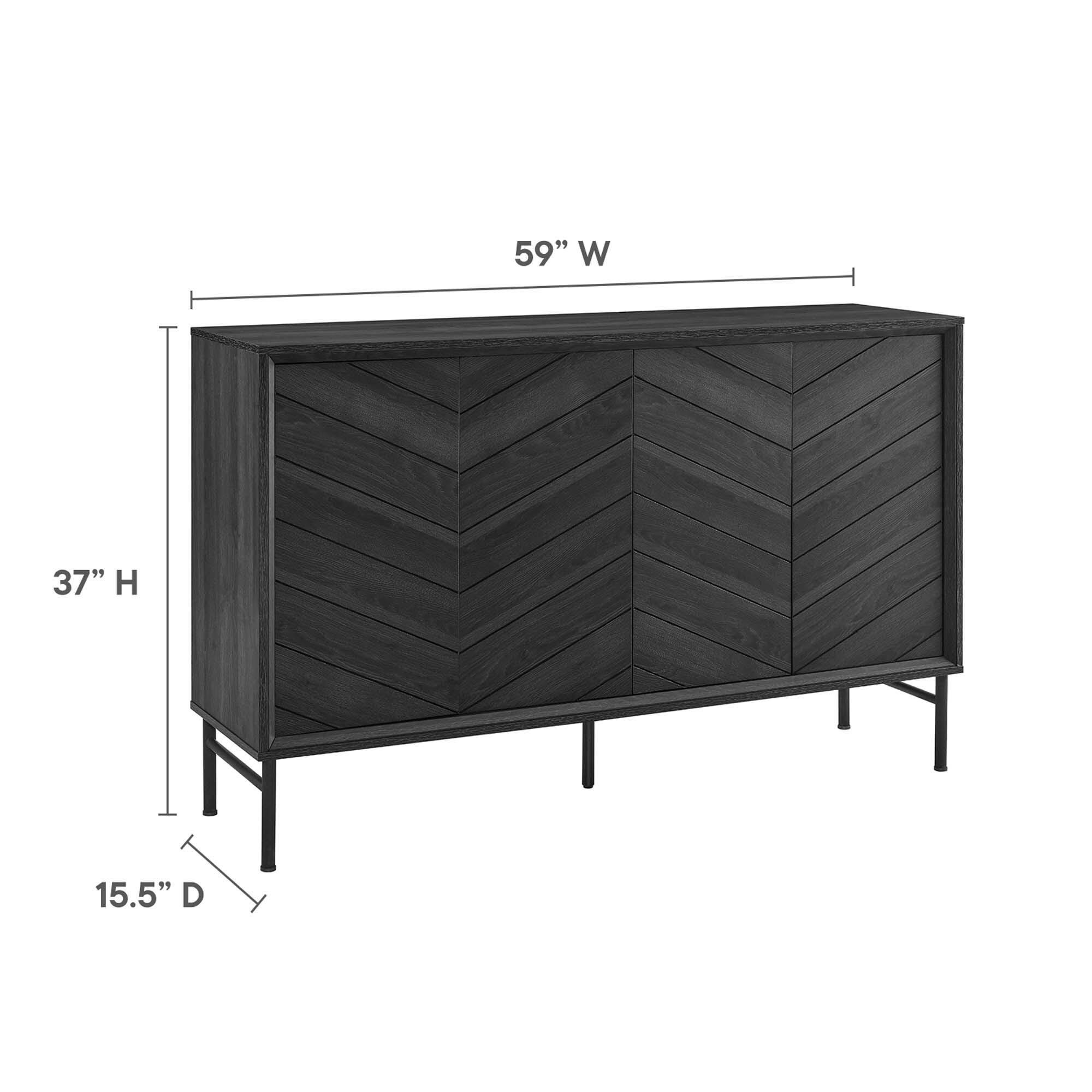 Modway Harper Sideboard, Black, large