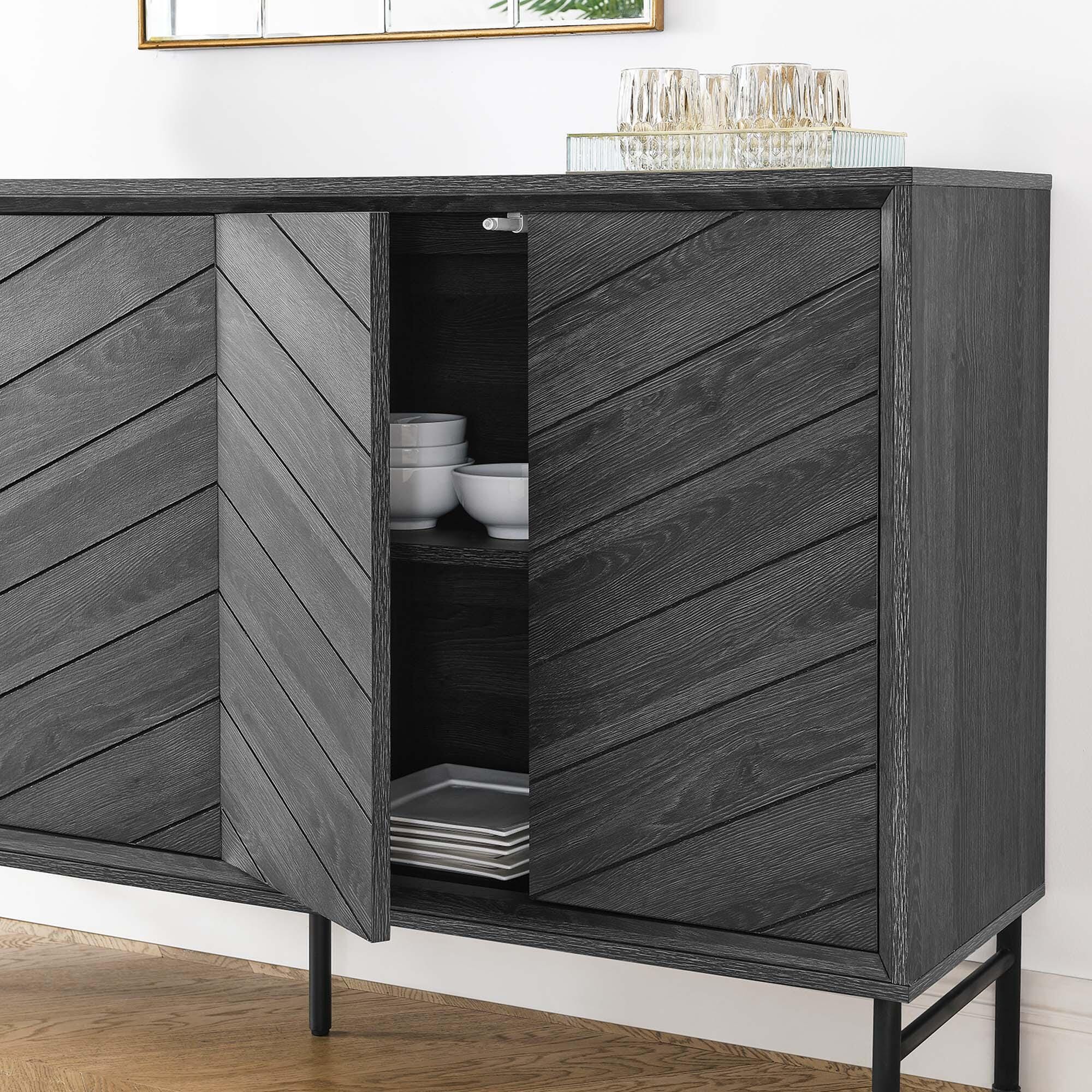 Modway Harper Sideboard, Black, large
