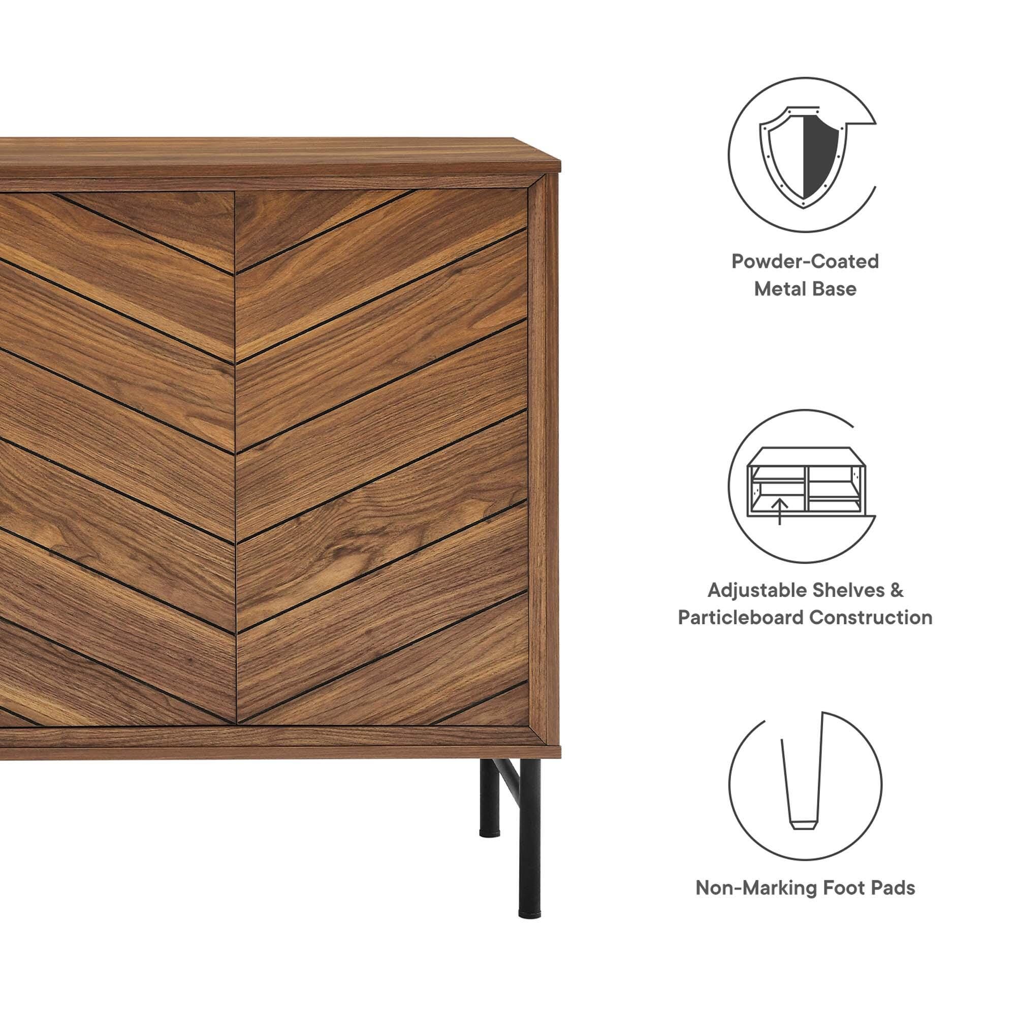 Modway Harper Sideboard, Walnut, large