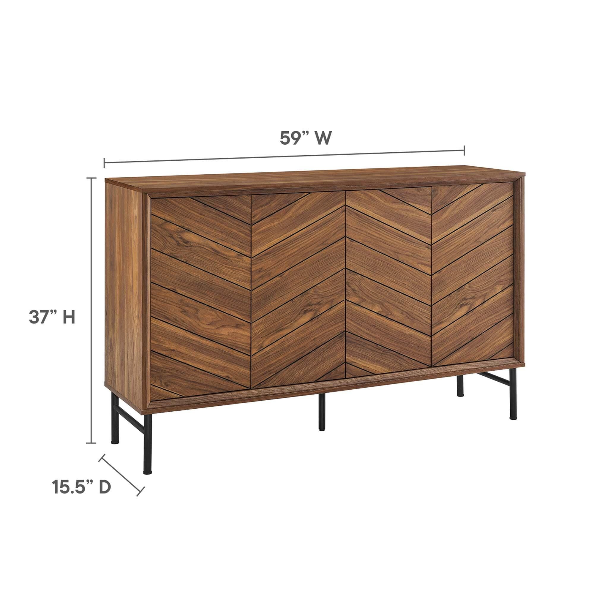 Modway Harper Sideboard, Walnut, large