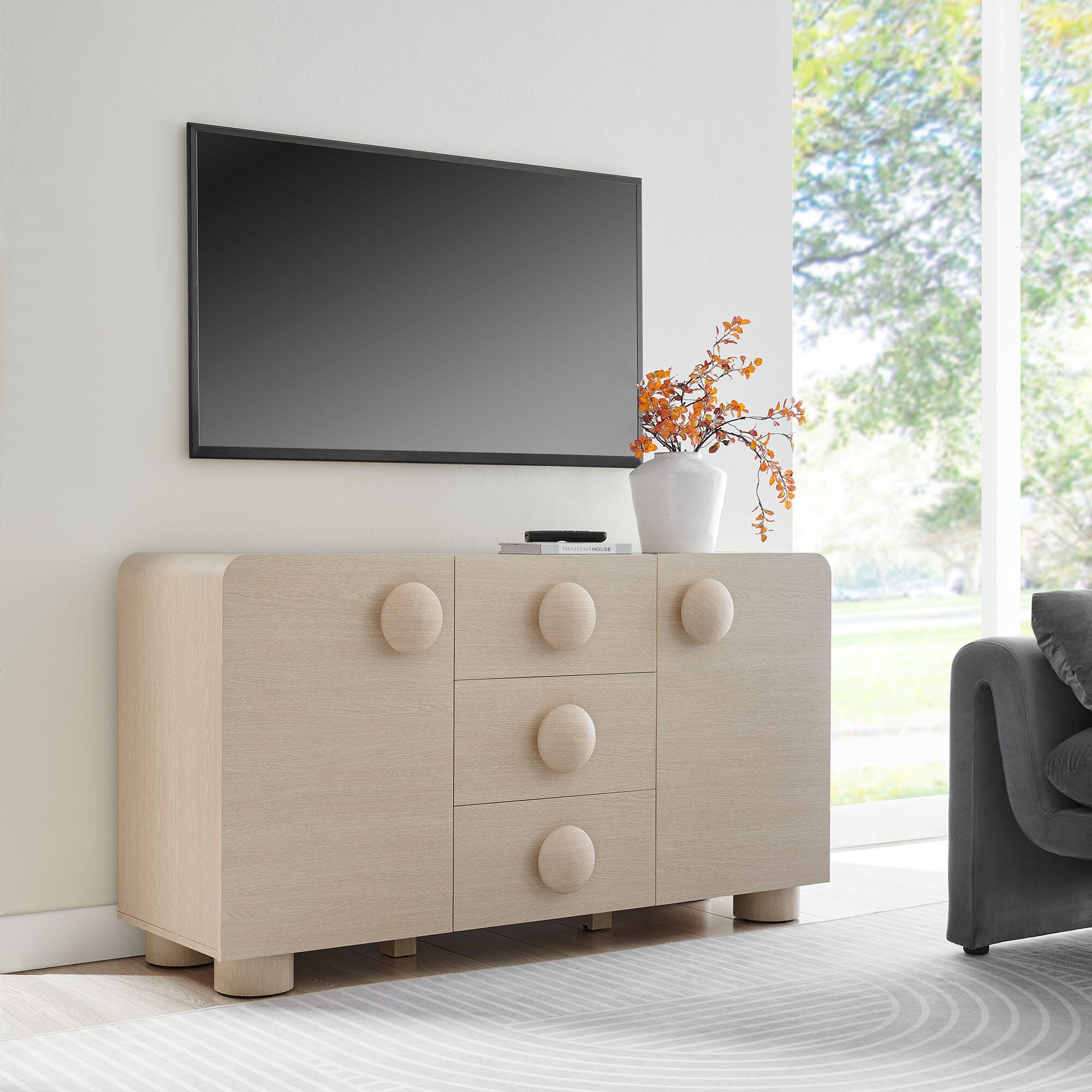 Modway Sonnet Sideboard, Beige, rollover