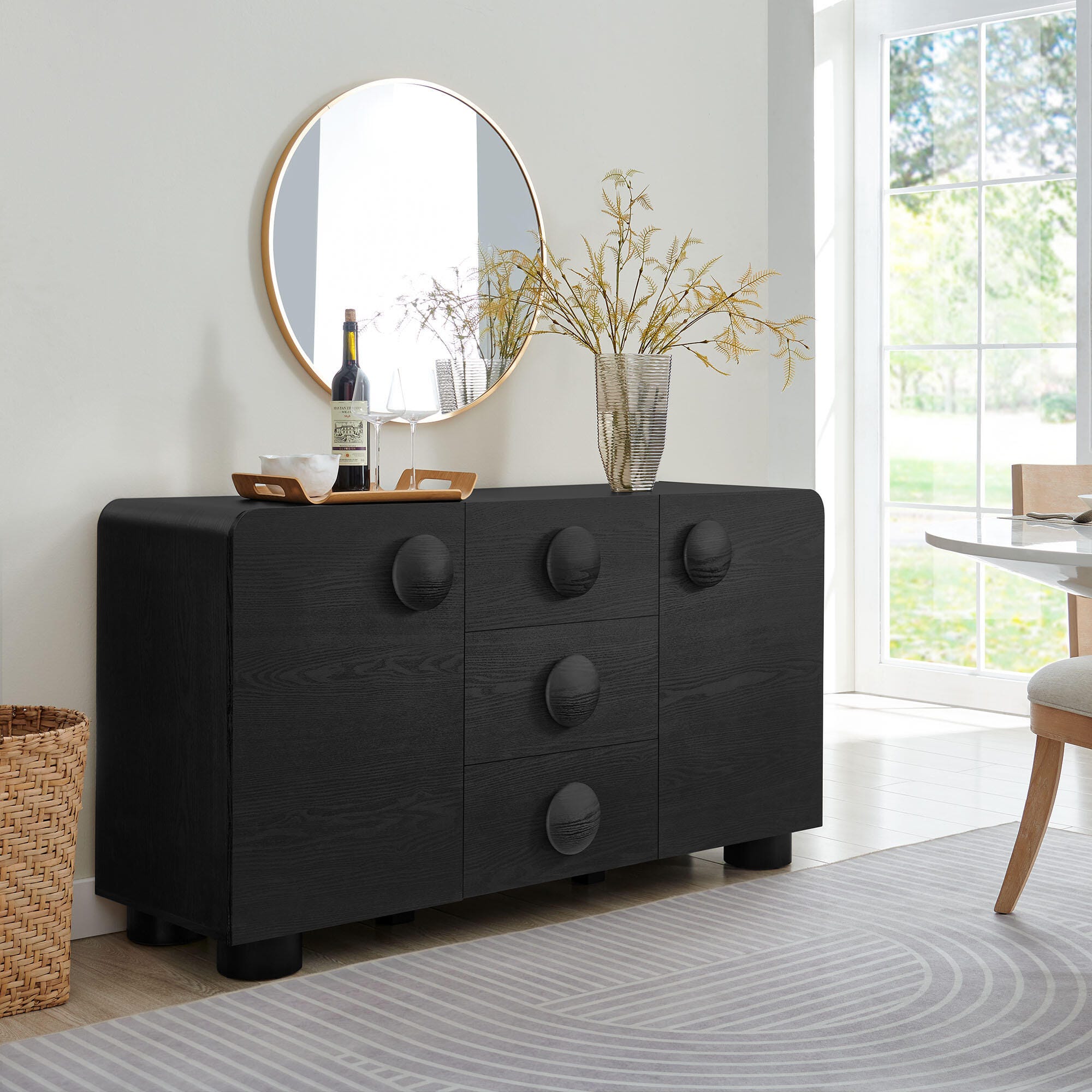 Modway Sonnet Sideboard, Black, large