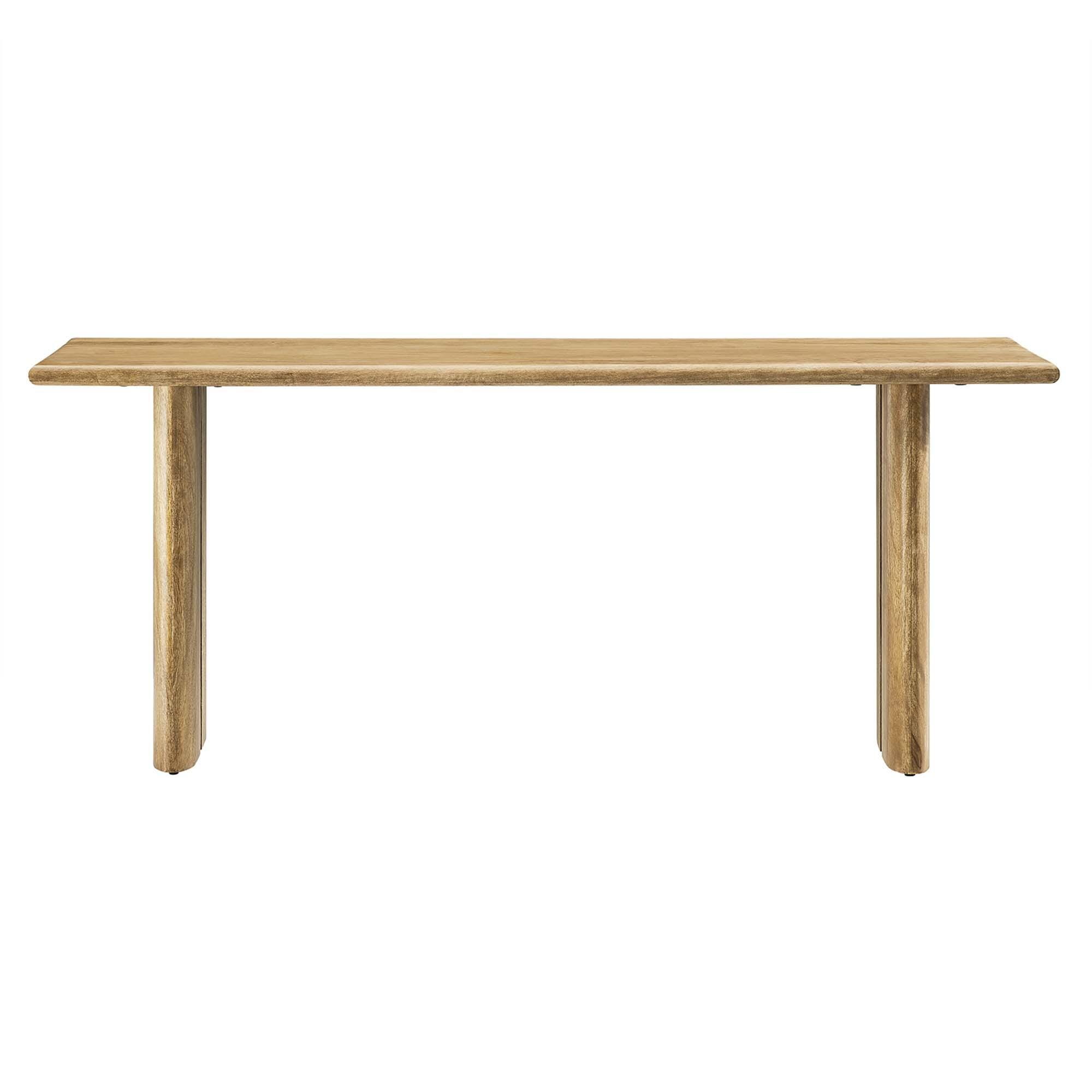 Modway Amistad Solid 46" Dining Bench, Oak, large