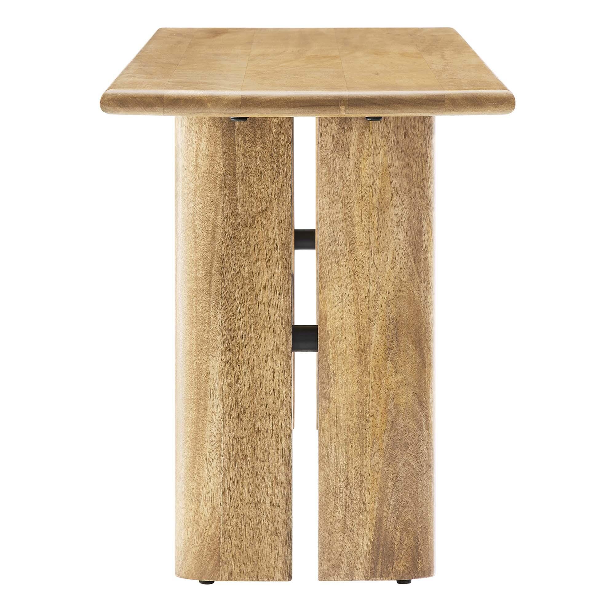 Modway Amistad Solid 46" Dining Bench, Oak, large