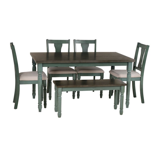 Linon Wesley Dining Table and 5 Chairs Set
