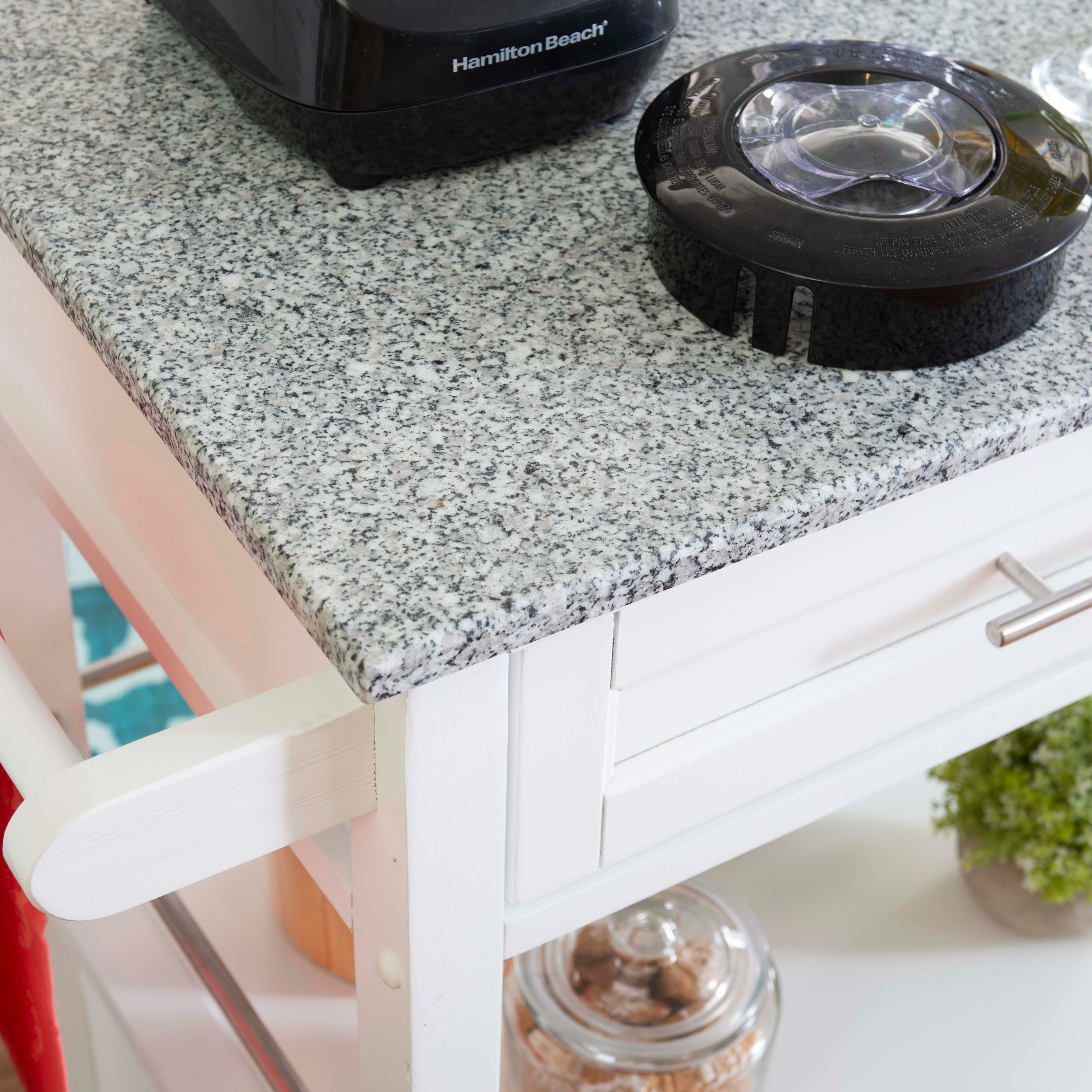 Linon Mitchell Kitchen Cart with Granite Top, , large
