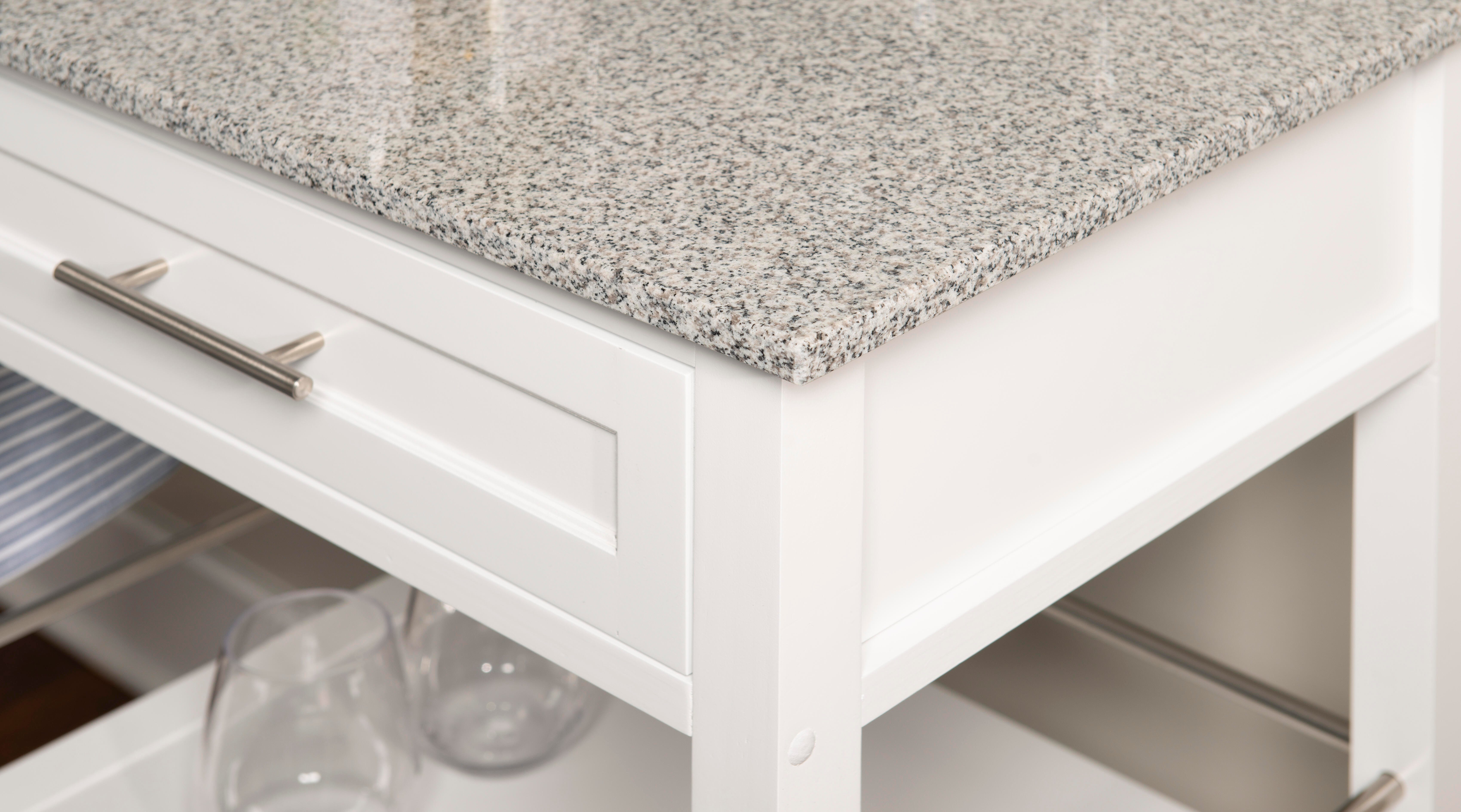 Linon Mitchell Kitchen Cart with Granite Top, , large