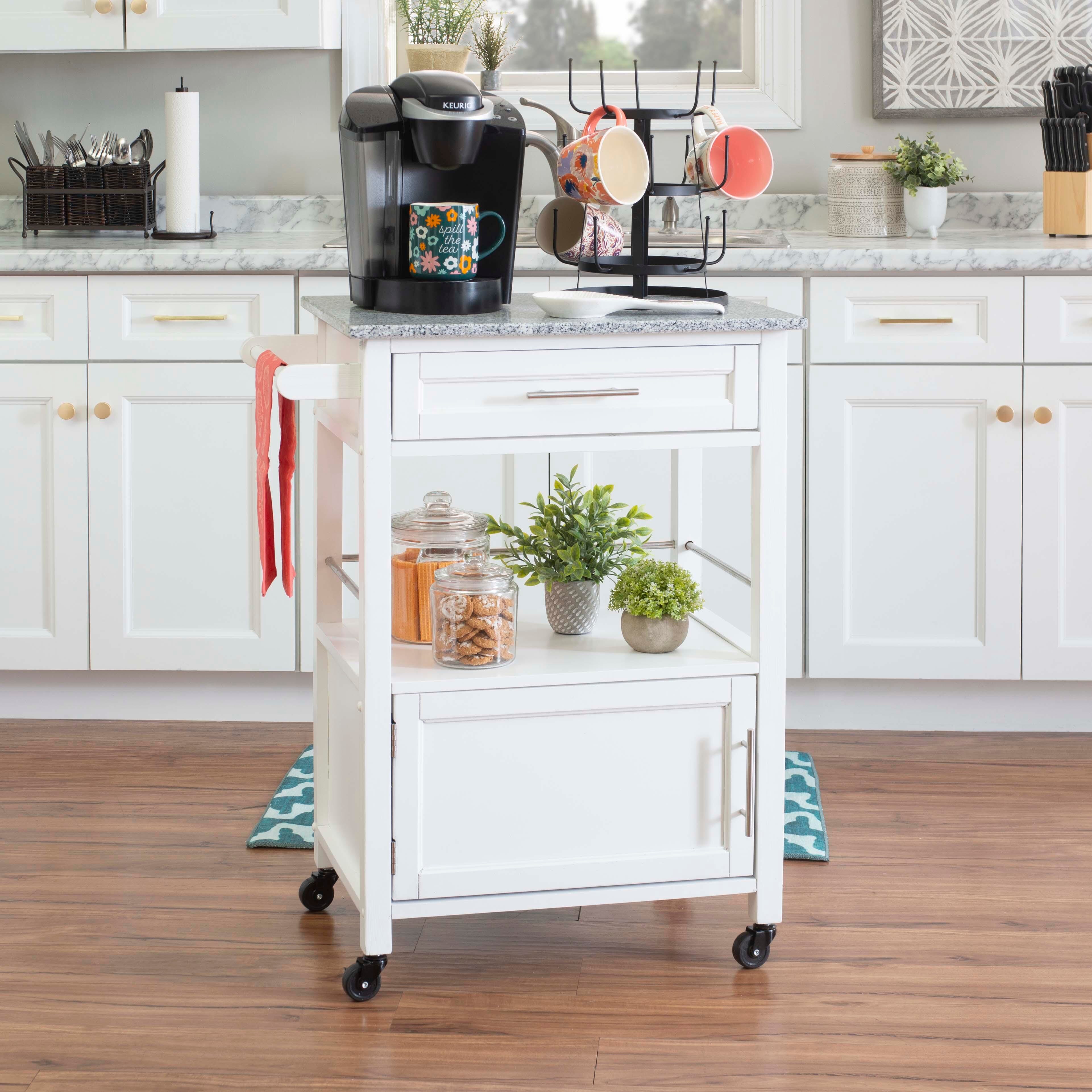 Mitchell Kitchen Cart with Granite Top | Ashley