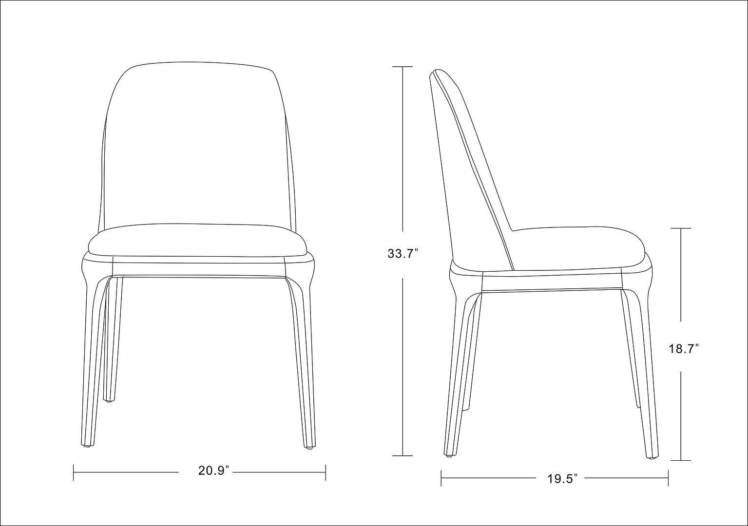 Manhattan Comfort Courding Upholstered Dining Chair (Set of 2), , large