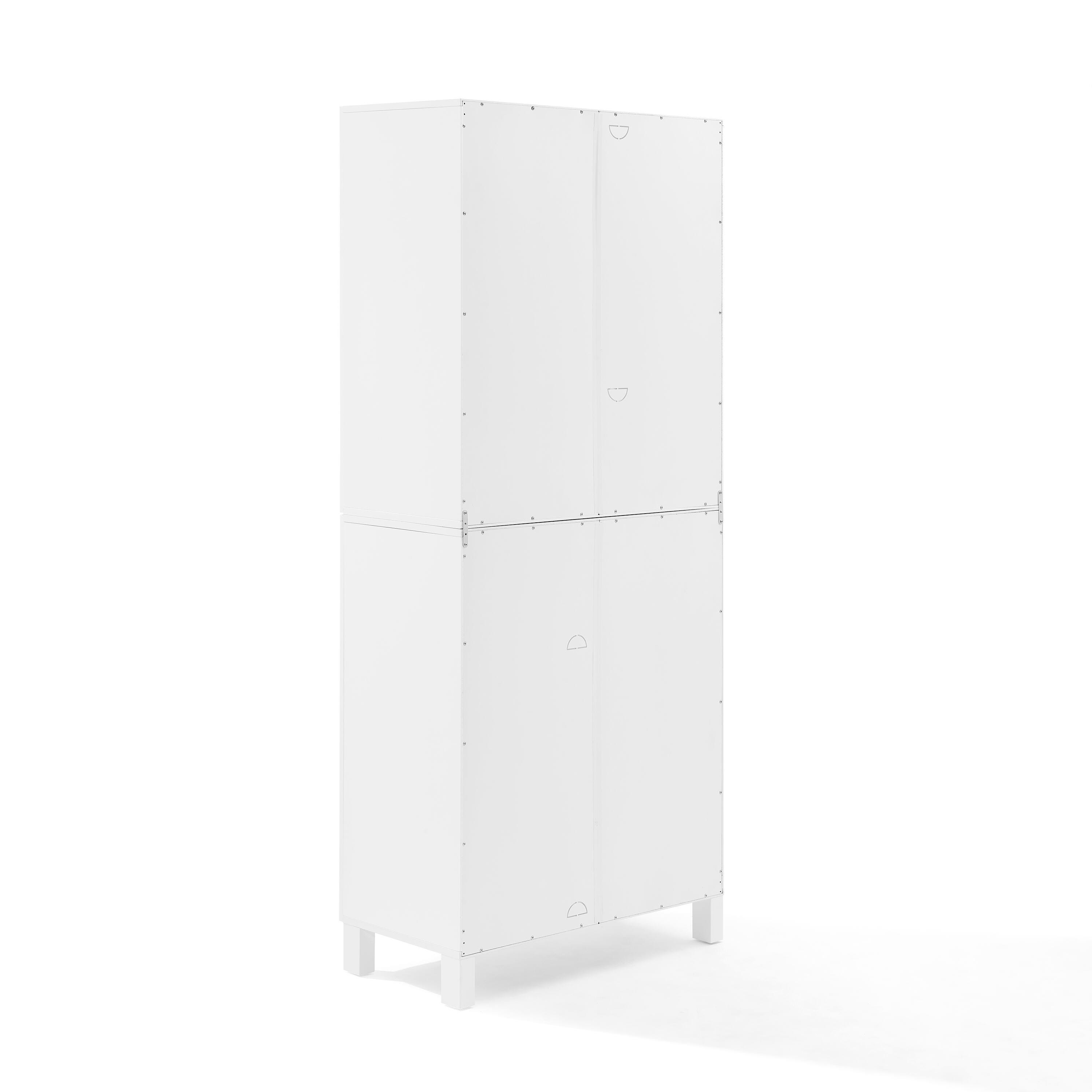 Cassai Tall Storage Pantry, White, large