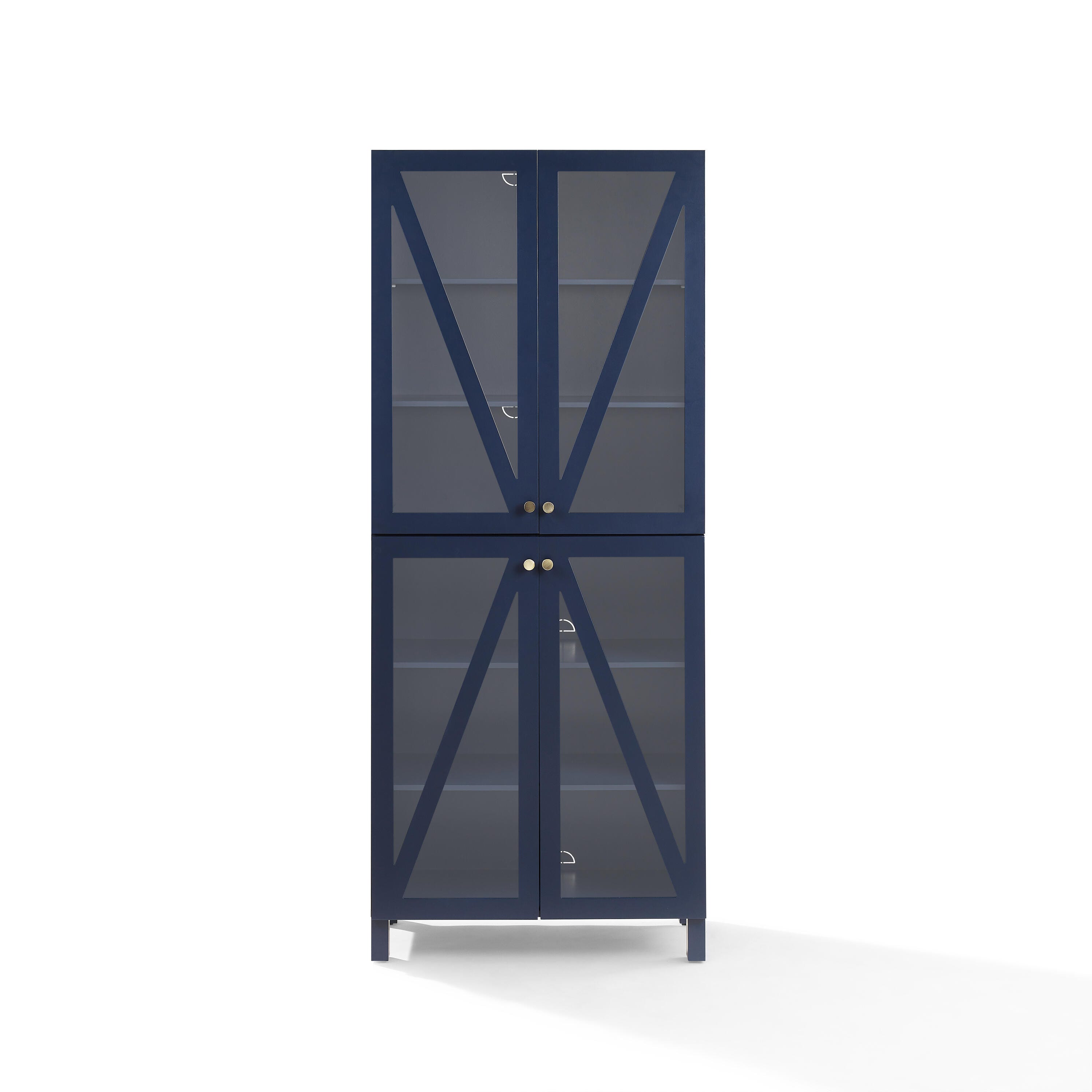Cassai Tall Storage Pantry, Navy, large