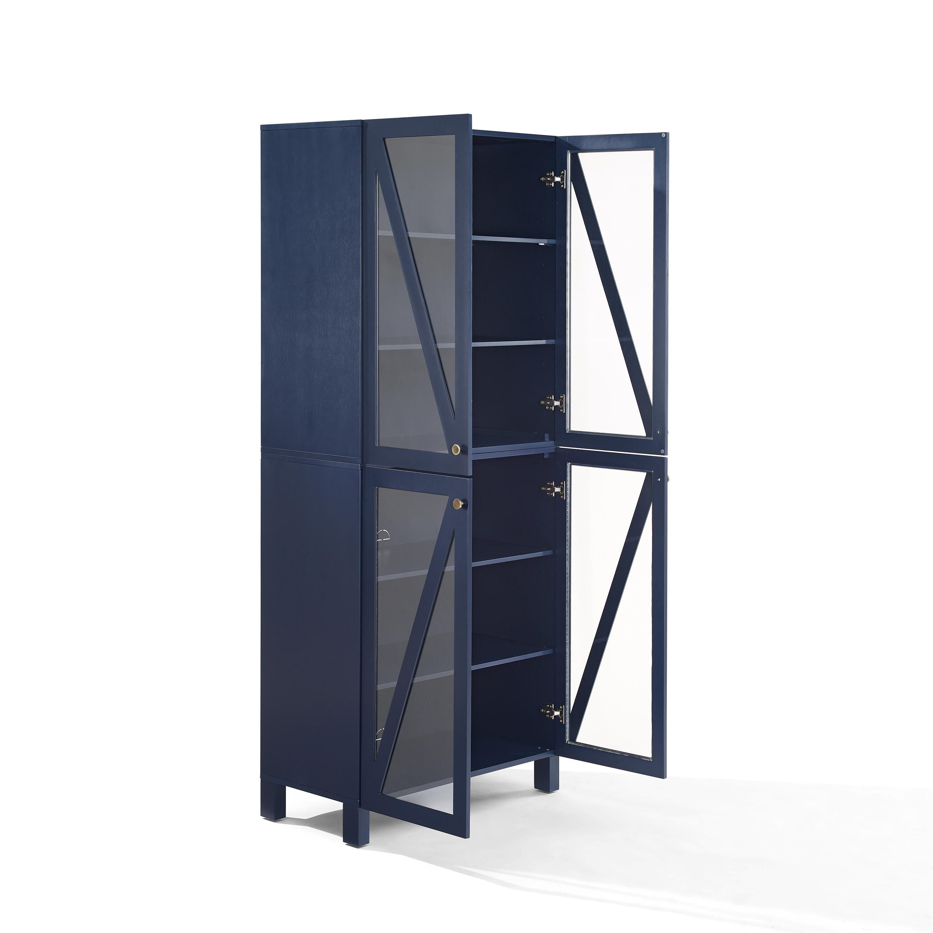 Cassai Tall Storage Pantry, Navy, large