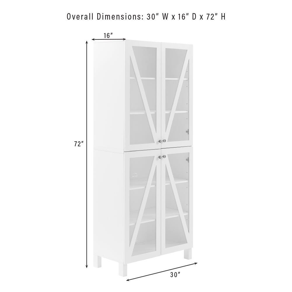 Cassai Tall Storage Pantry, Navy, large
