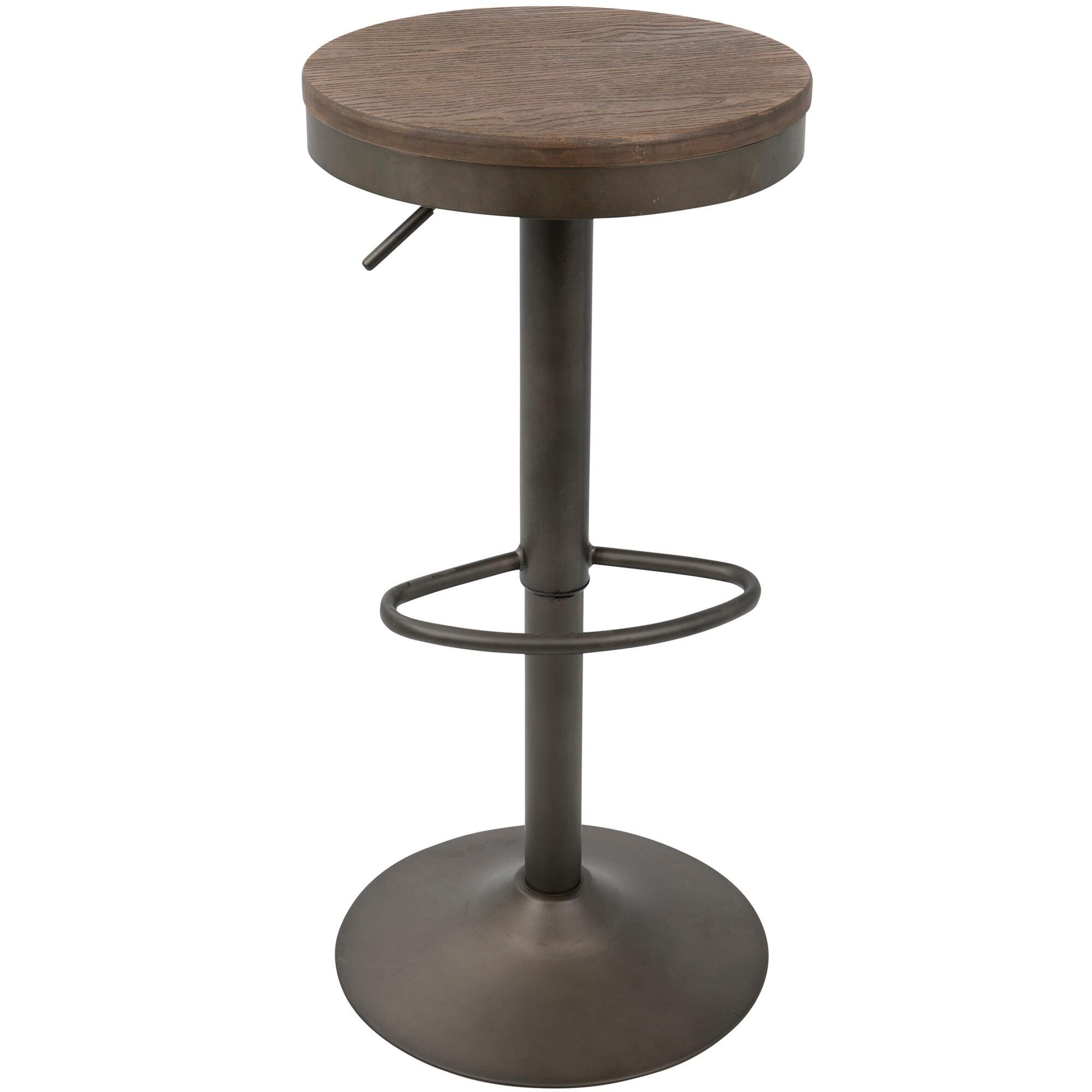 Dakota Bar Stool (Set of 2), Antique Brown, large