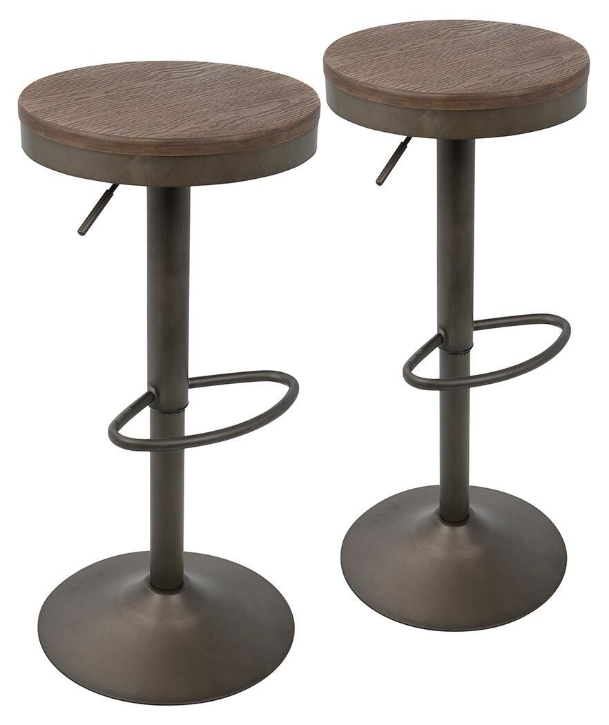 Dakota Bar Stool (Set of 2), Antique Brown, large
