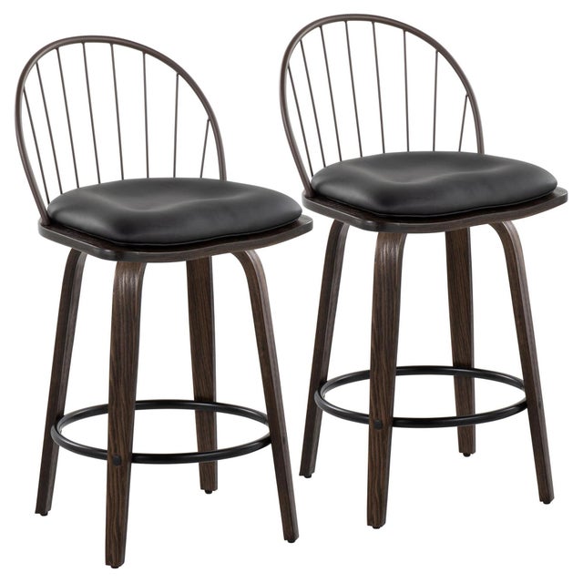 LumiSource Riley Counter Stool (Set of 2)
