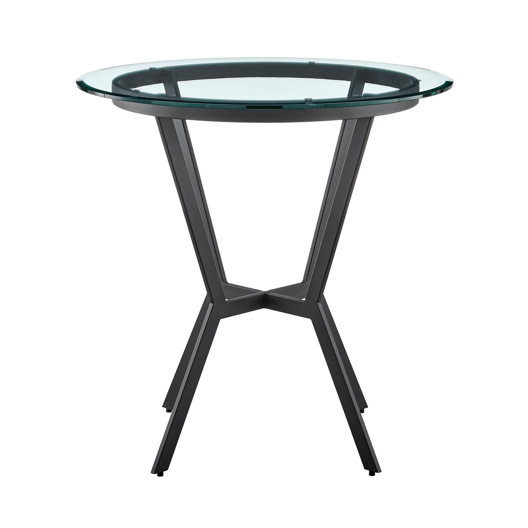 Naomi and Chelsea Counter Height Dining Table and 4 Barstools Set, Gray/Black, large
