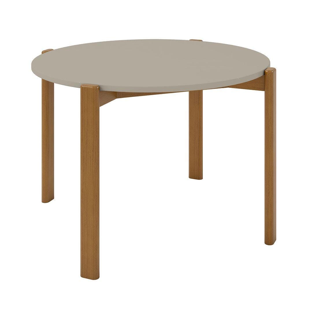 Gales Round Dining Table, Greige, large