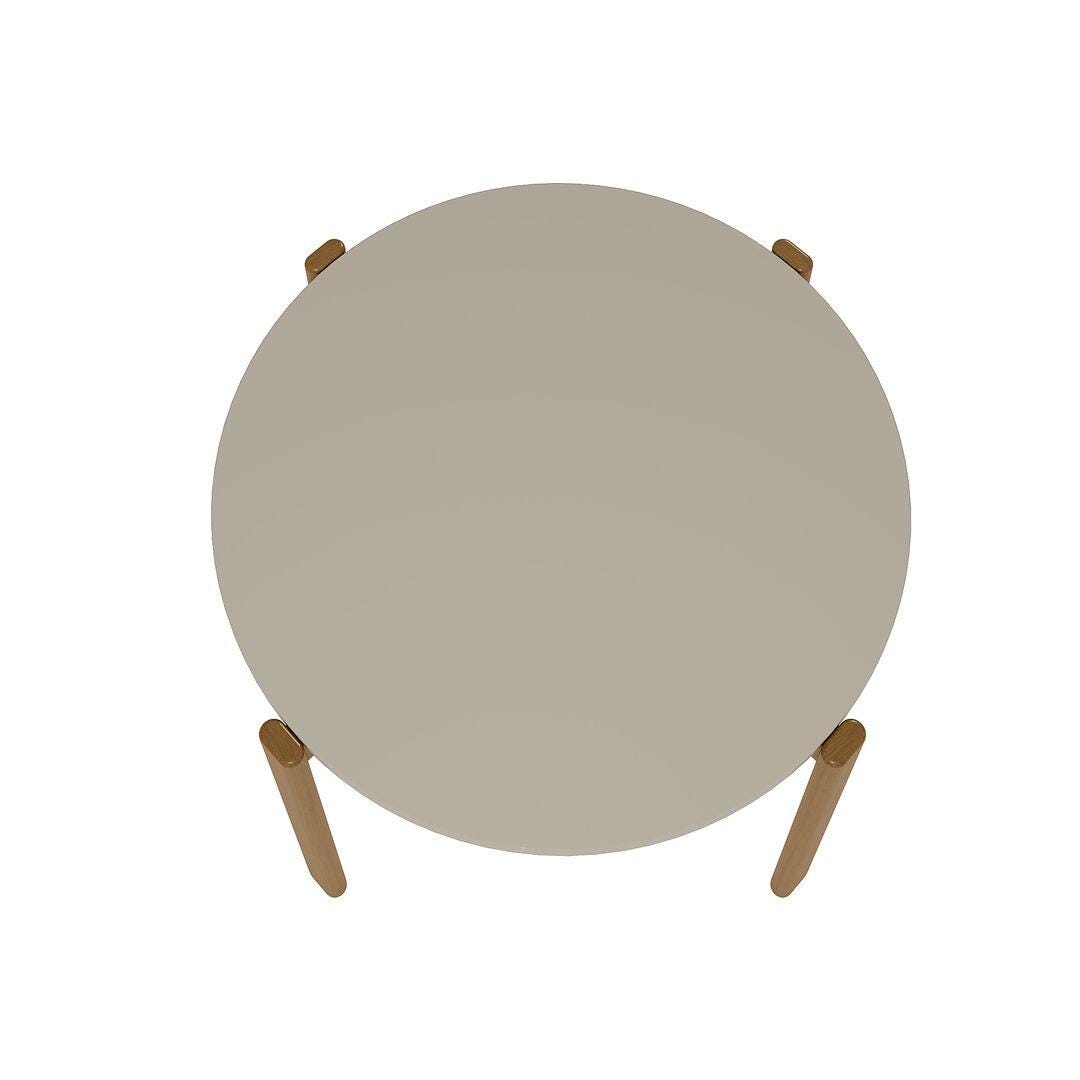 Gales Round Dining Table, Greige, large