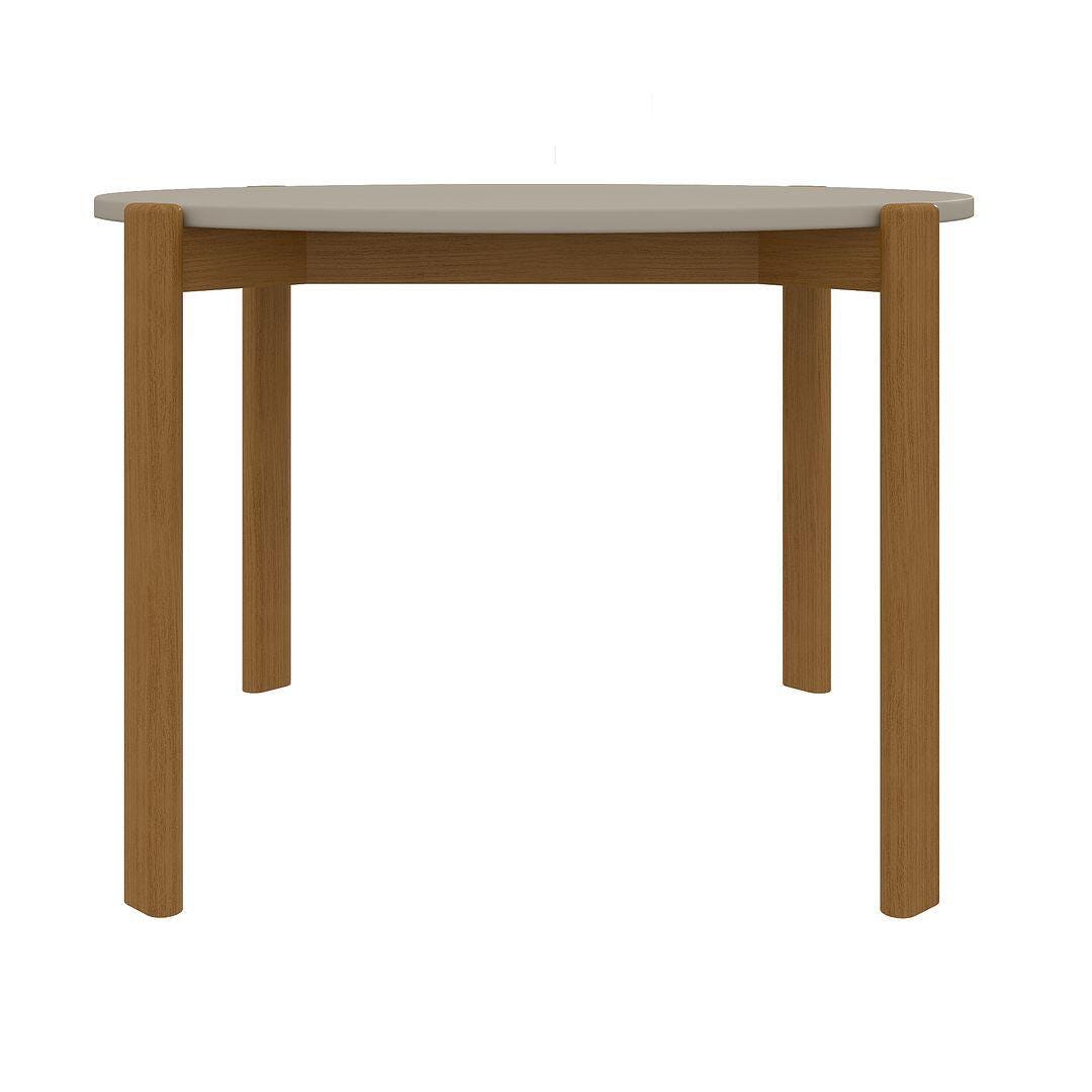 Gales Round Dining Table, Greige, large