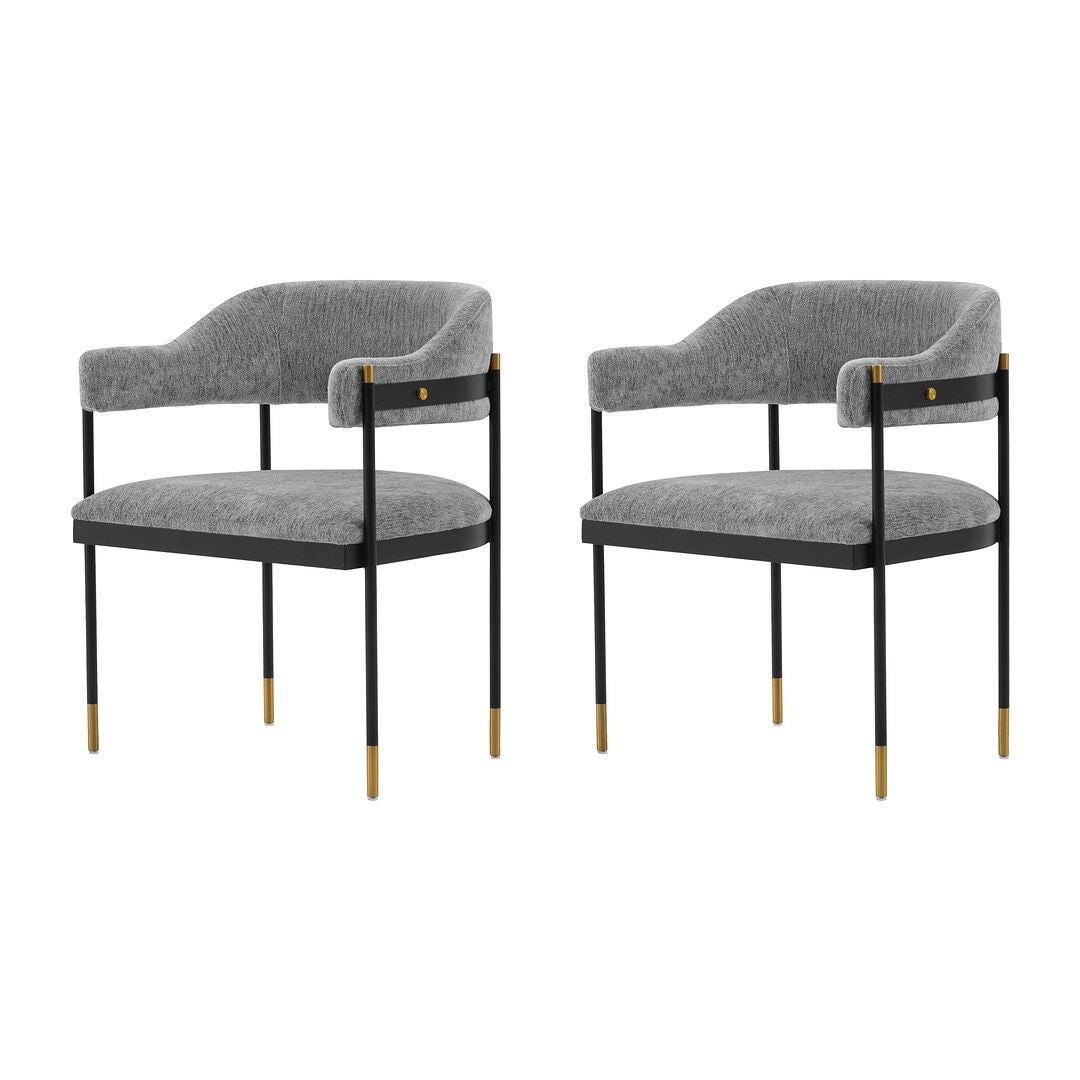 Lia Dining Armchair (Set of 2), Gray, large