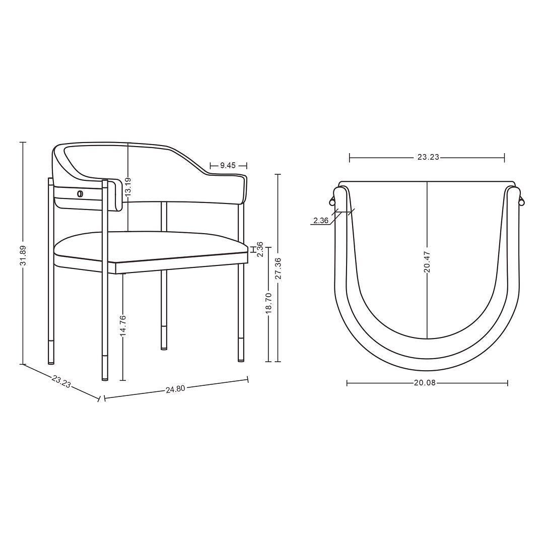 Lia Dining Armchair (Set of 2), Stone, large