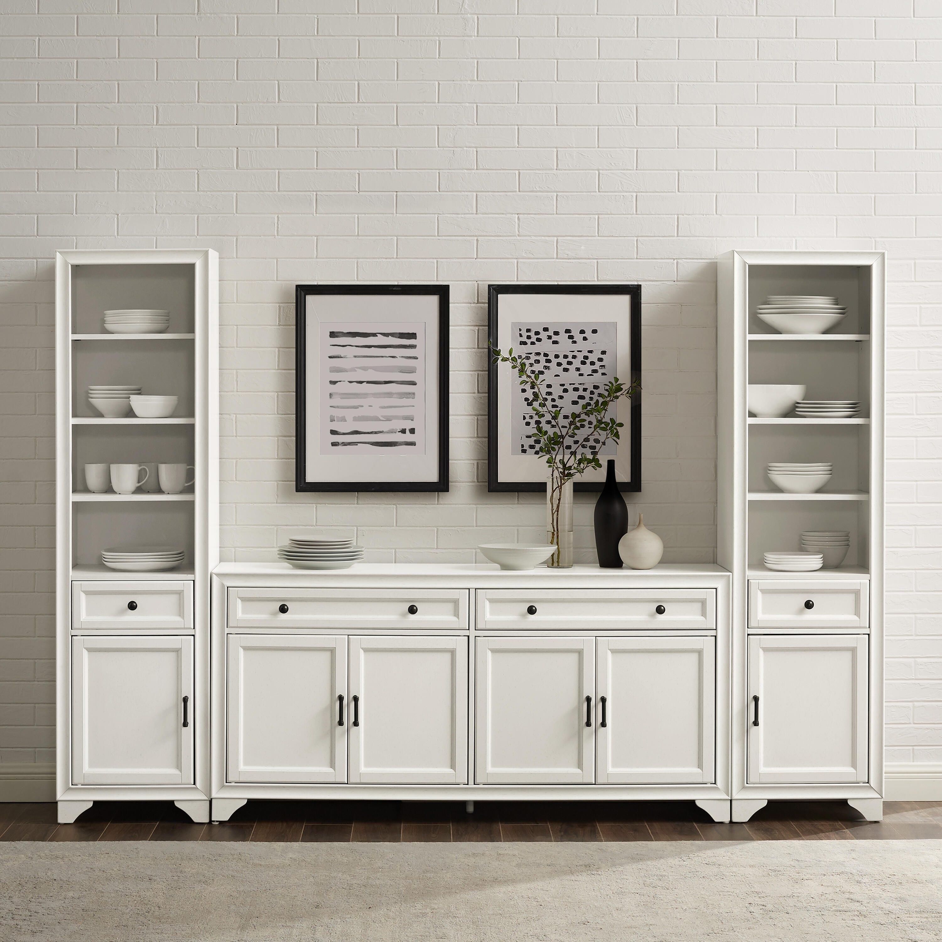 Crosley Furniture Tara Sideboard And Bookcase - Thumbnail 2