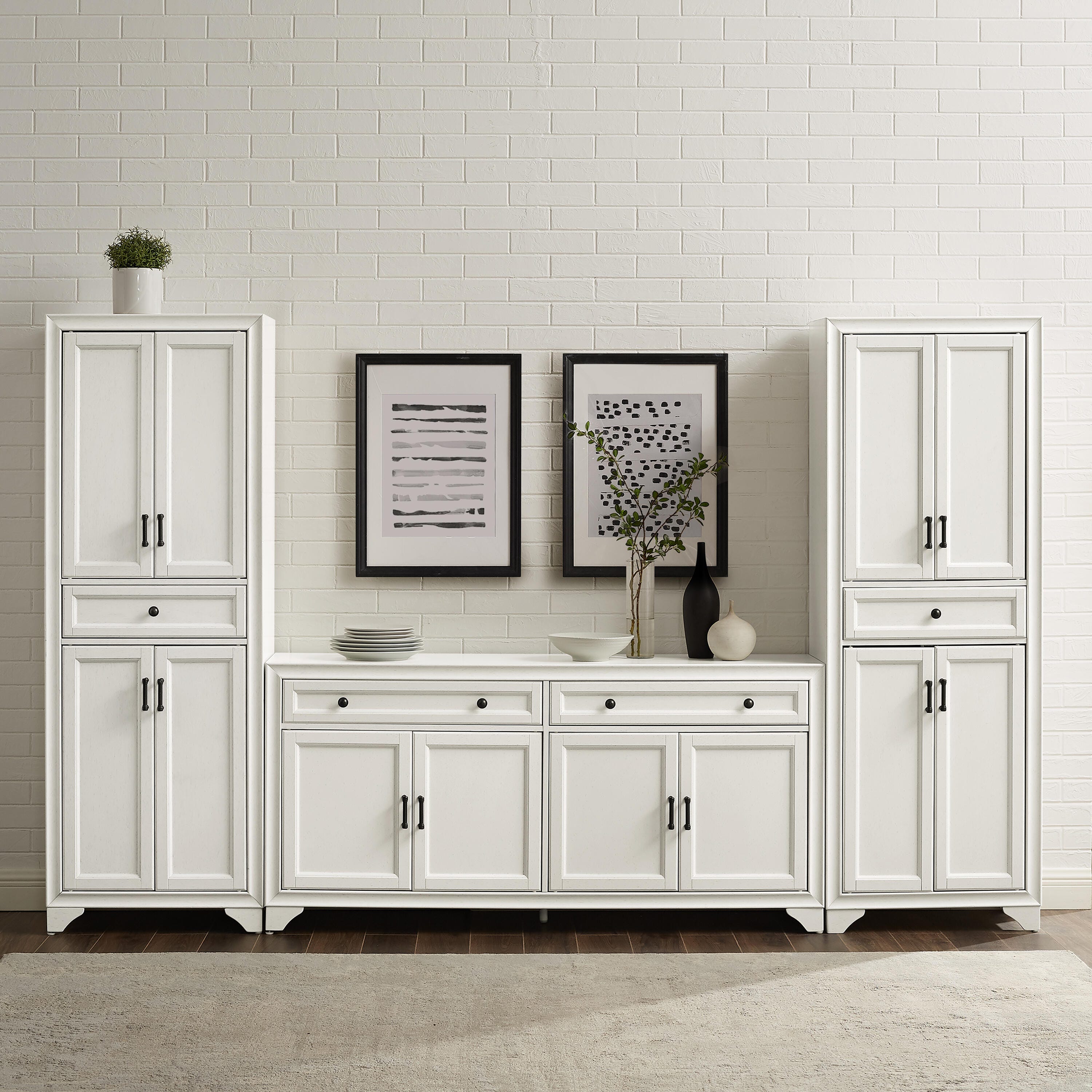 Crosley Furniture Tara Sideboard And Pantry Set | Ashley