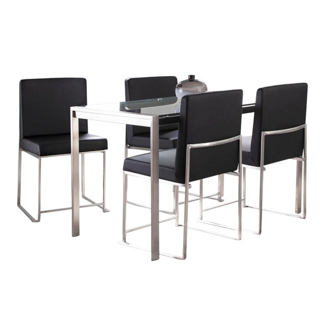 LumiSource Fuji Dining Table and 4 Chairs
