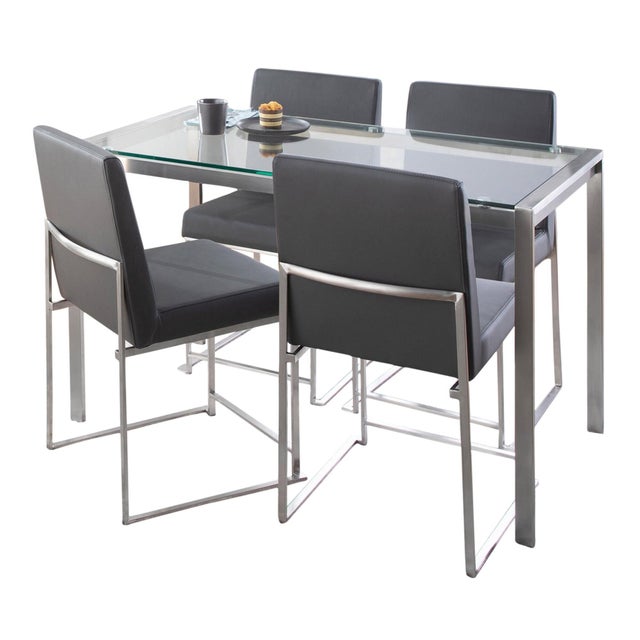 LumiSource Fuji Dining Table and 4 Chairs