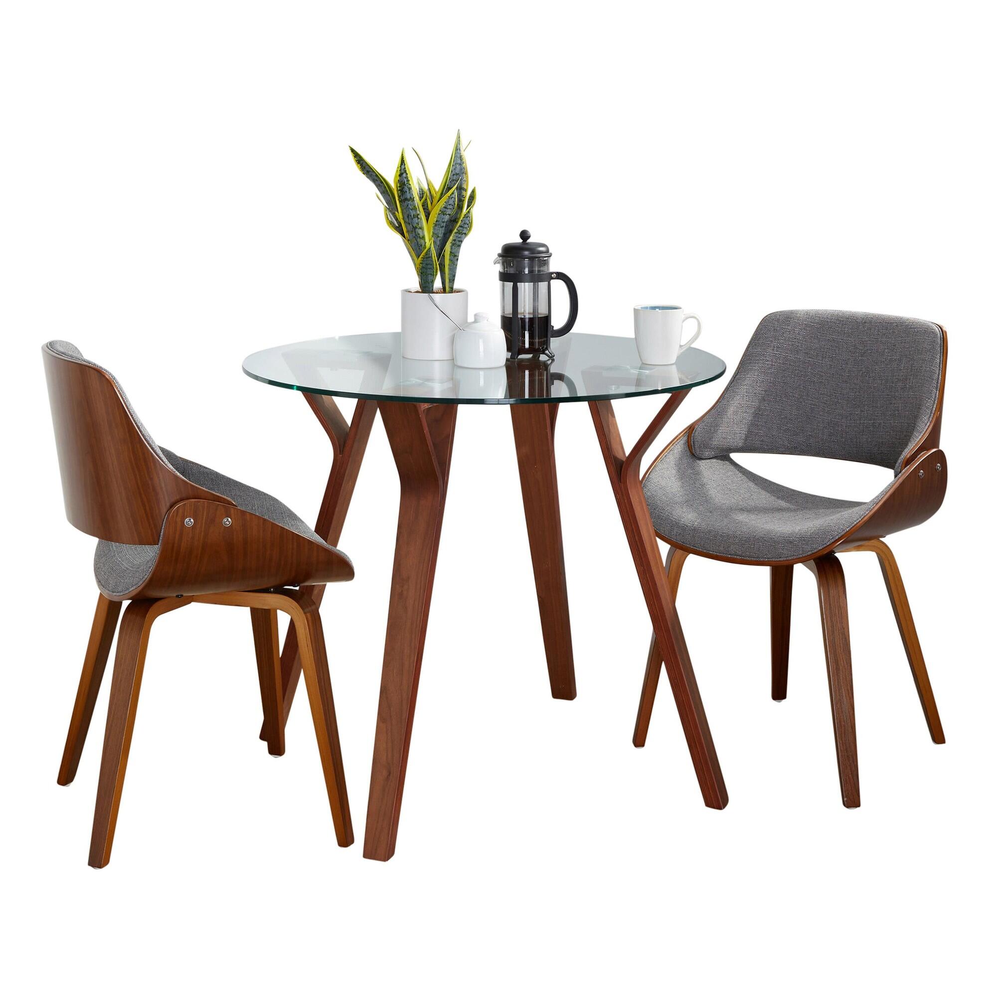 LumiSource Folia Fabrizzi Dining Table and 2 Chairs | Ashley