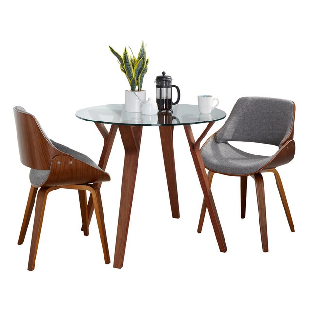 LumiSource Folia Fabrizzi Dining Table and 2 Chairs