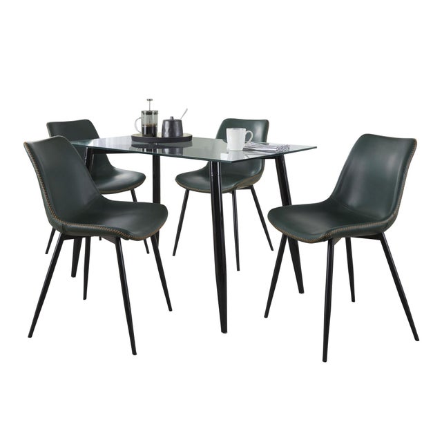 LumiSource Clara Durango Dining Table and 4 Chairs