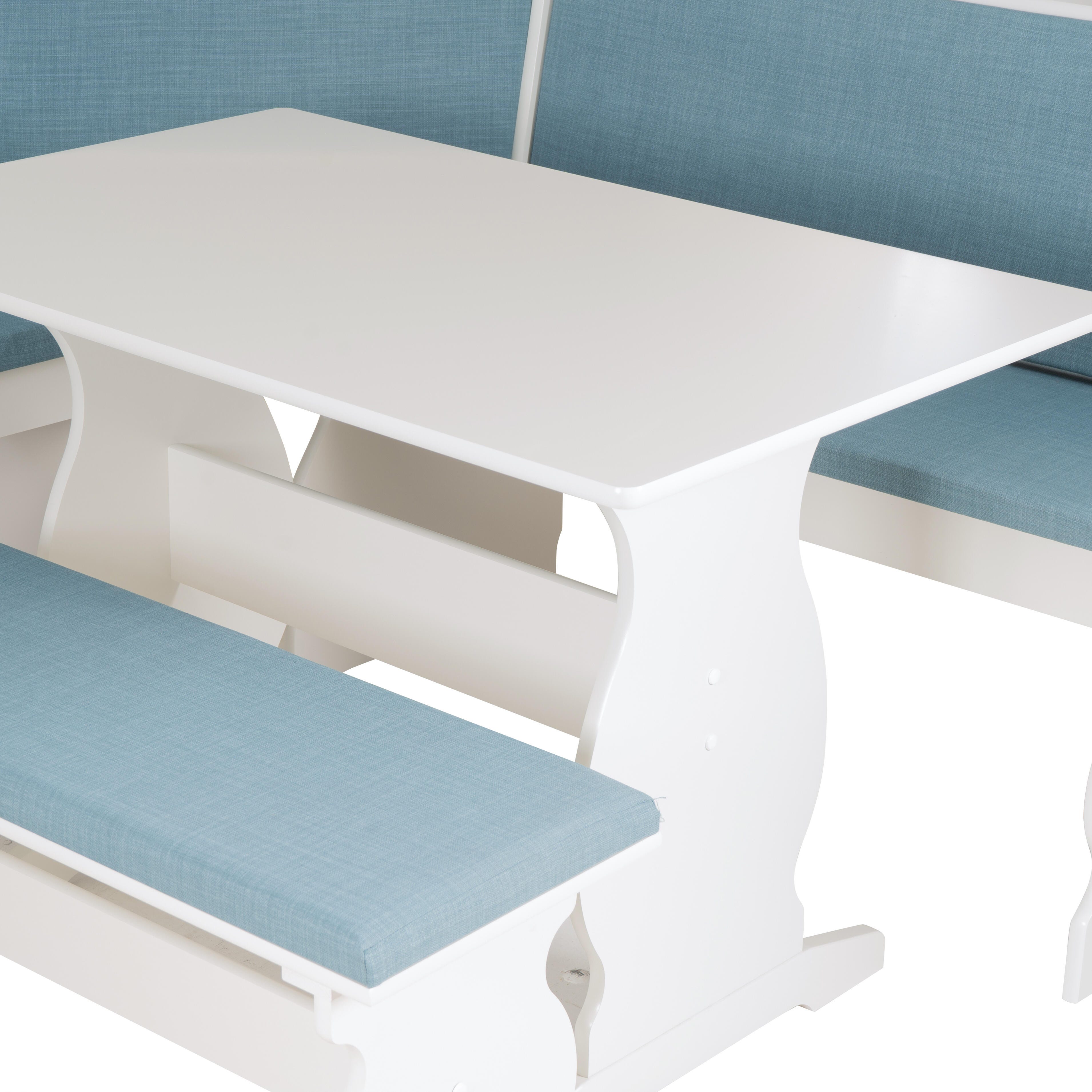 Linon Lela Capri Blue Nook, White/Blue, large