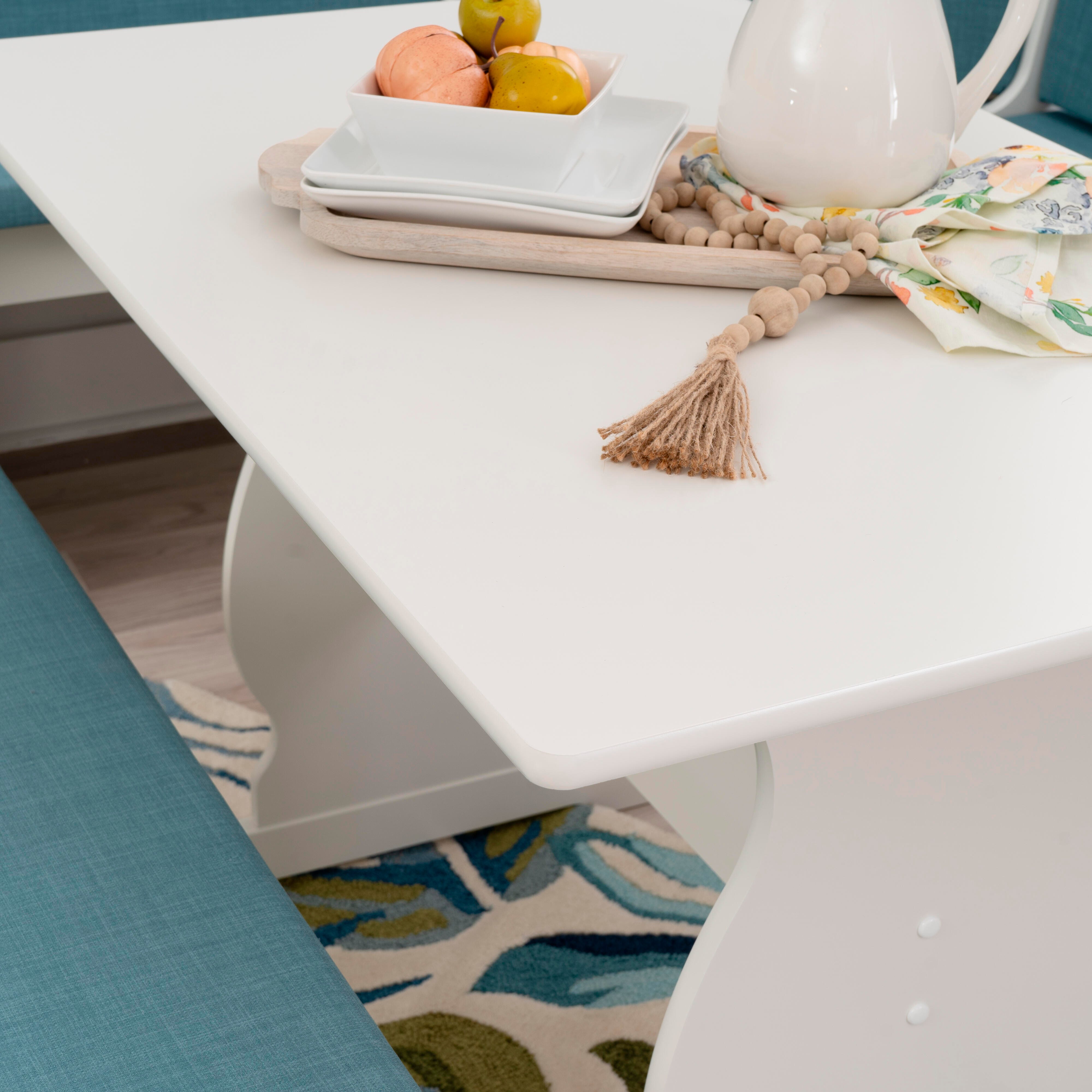Linon Lela Capri Blue Nook, White/Blue, large