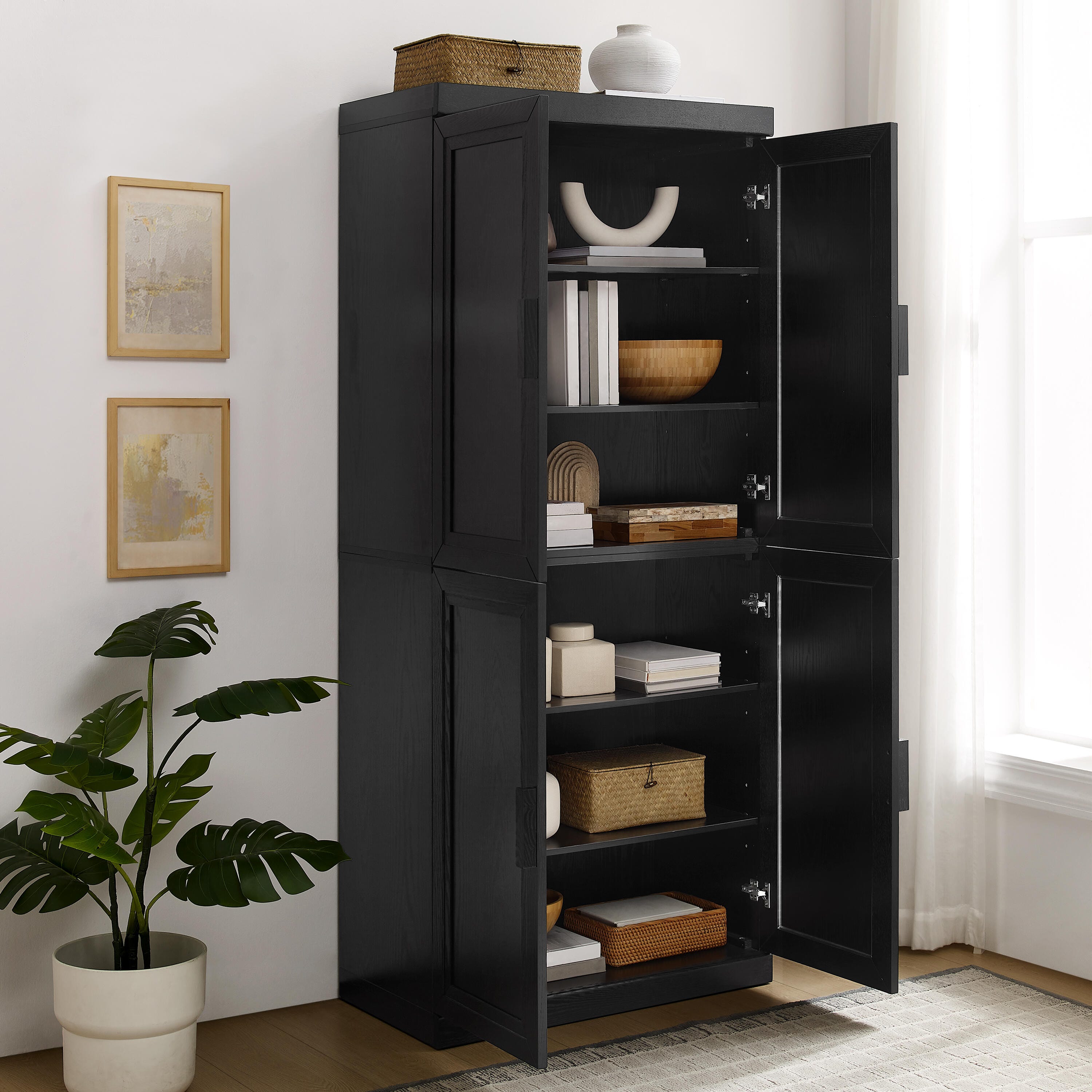Crosley Furniture Essen Kitchen Pantry Storage Cabinet, , large