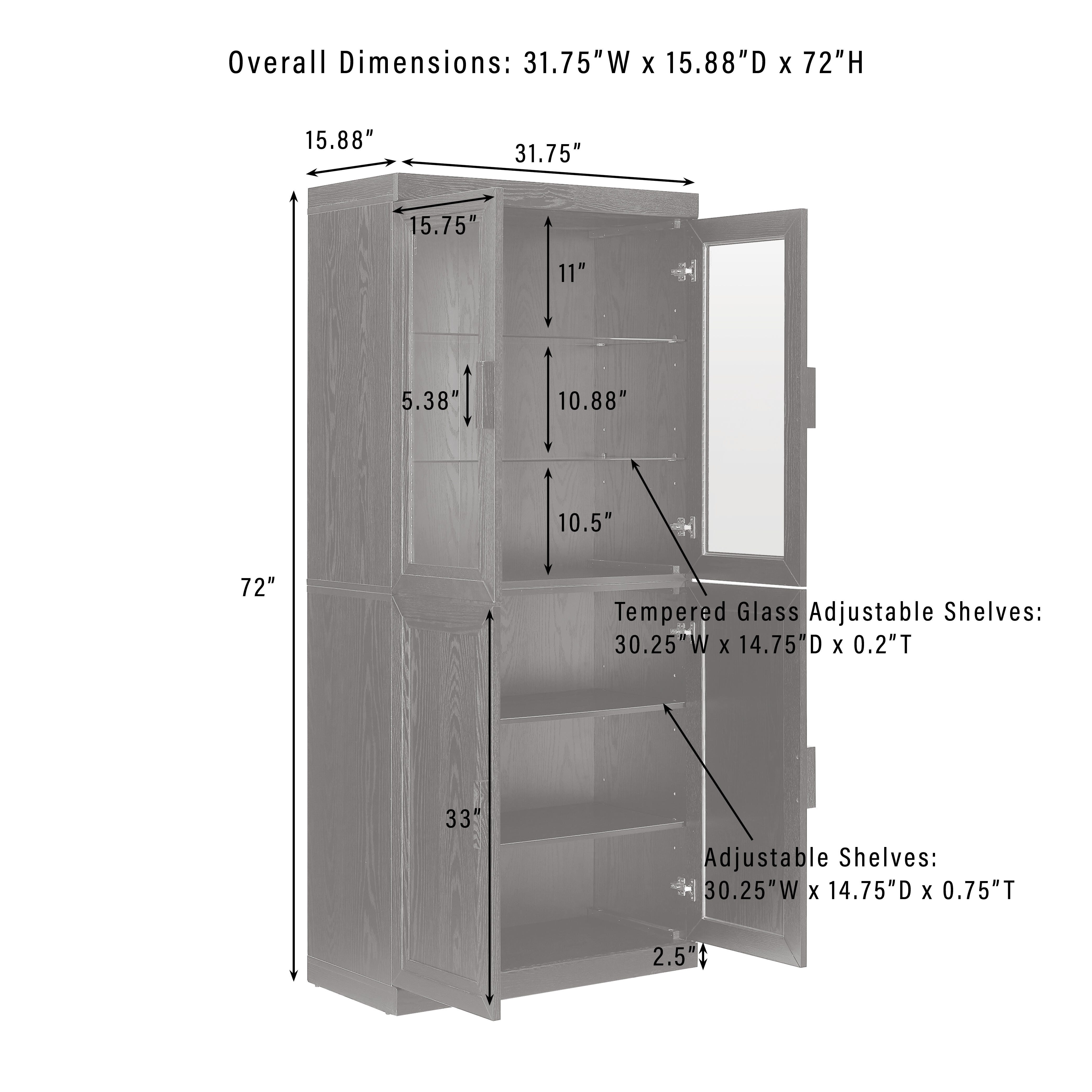 Crosley Furniture Essen Pantry Storage Cabinet, , large