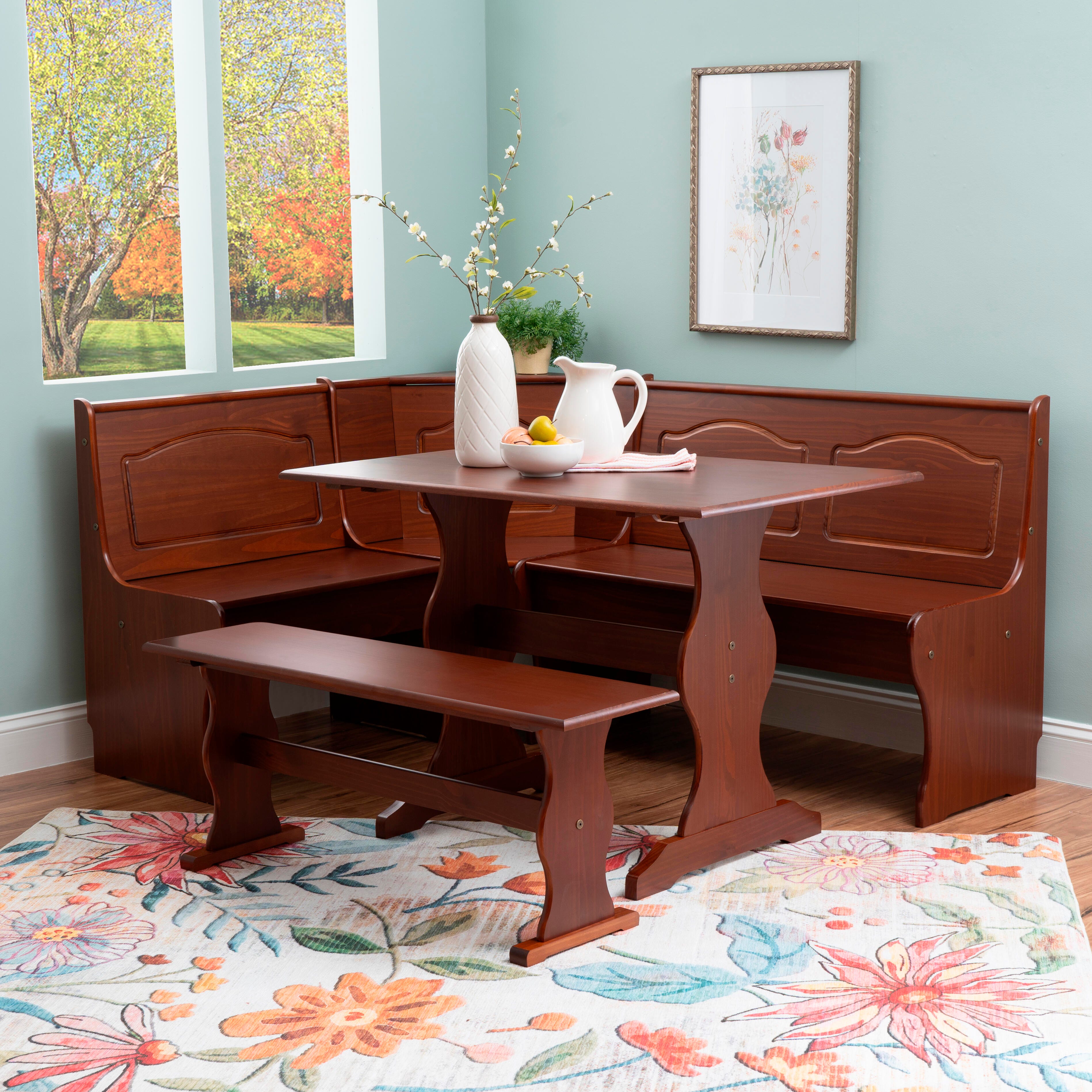 Linon Hanah Walnut Nook, Walnut Brown, large