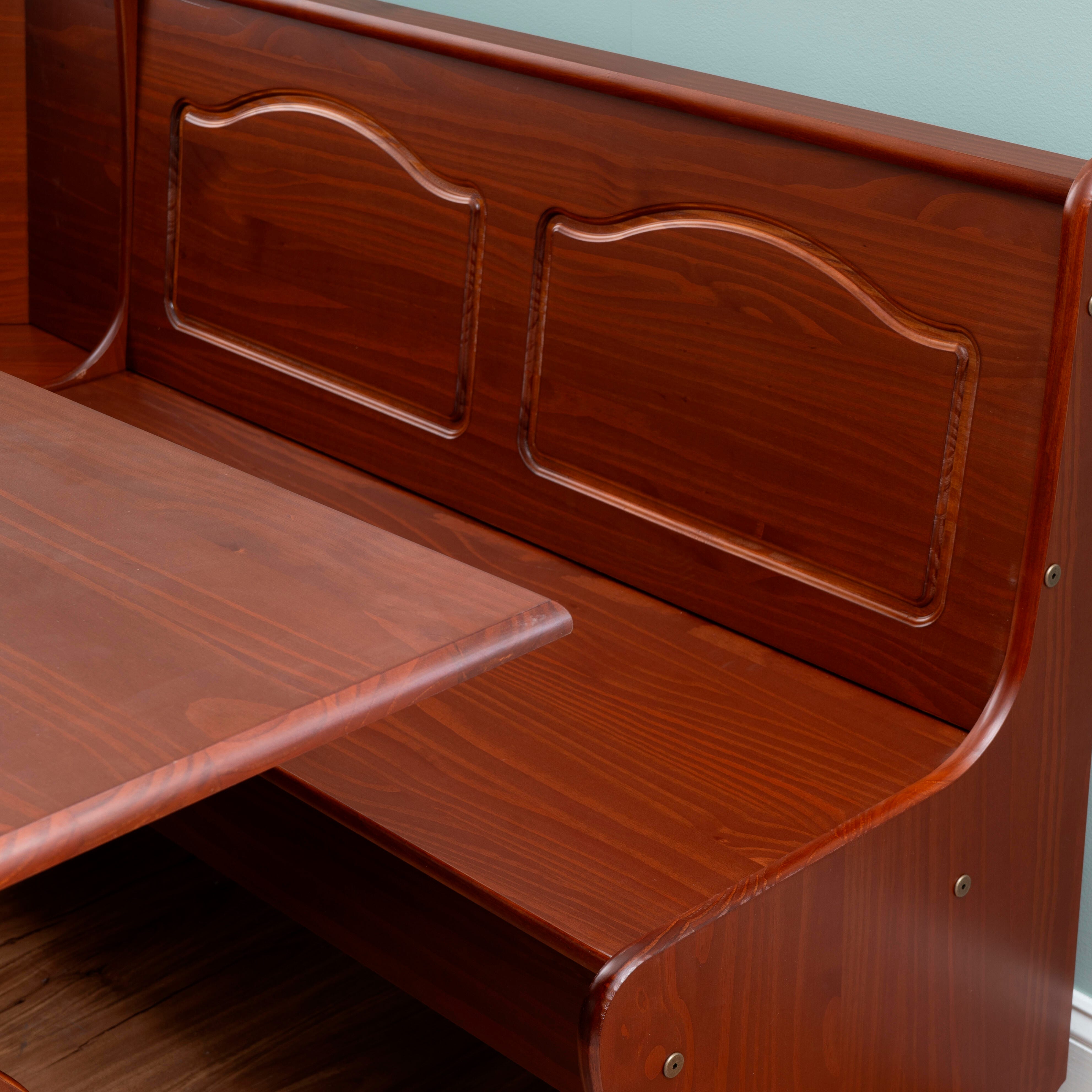 Linon Hanah Walnut Nook, Walnut Brown, large