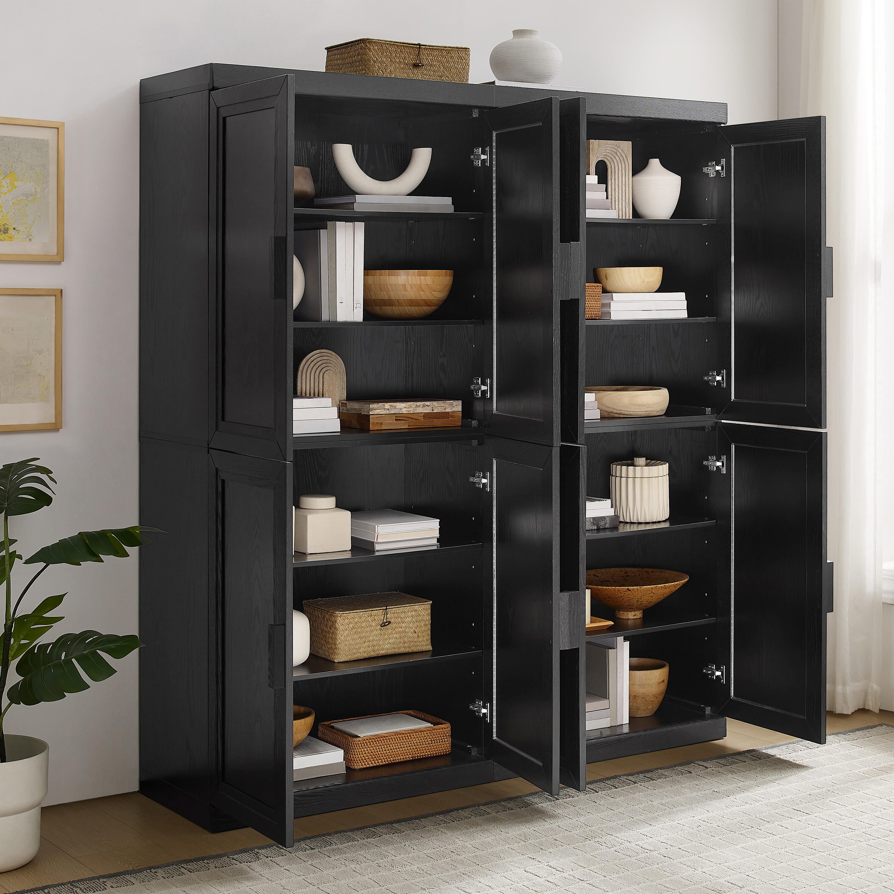 Crosley Furniture Essen Kitchen Pantry Storage Cabinet Set, , large
