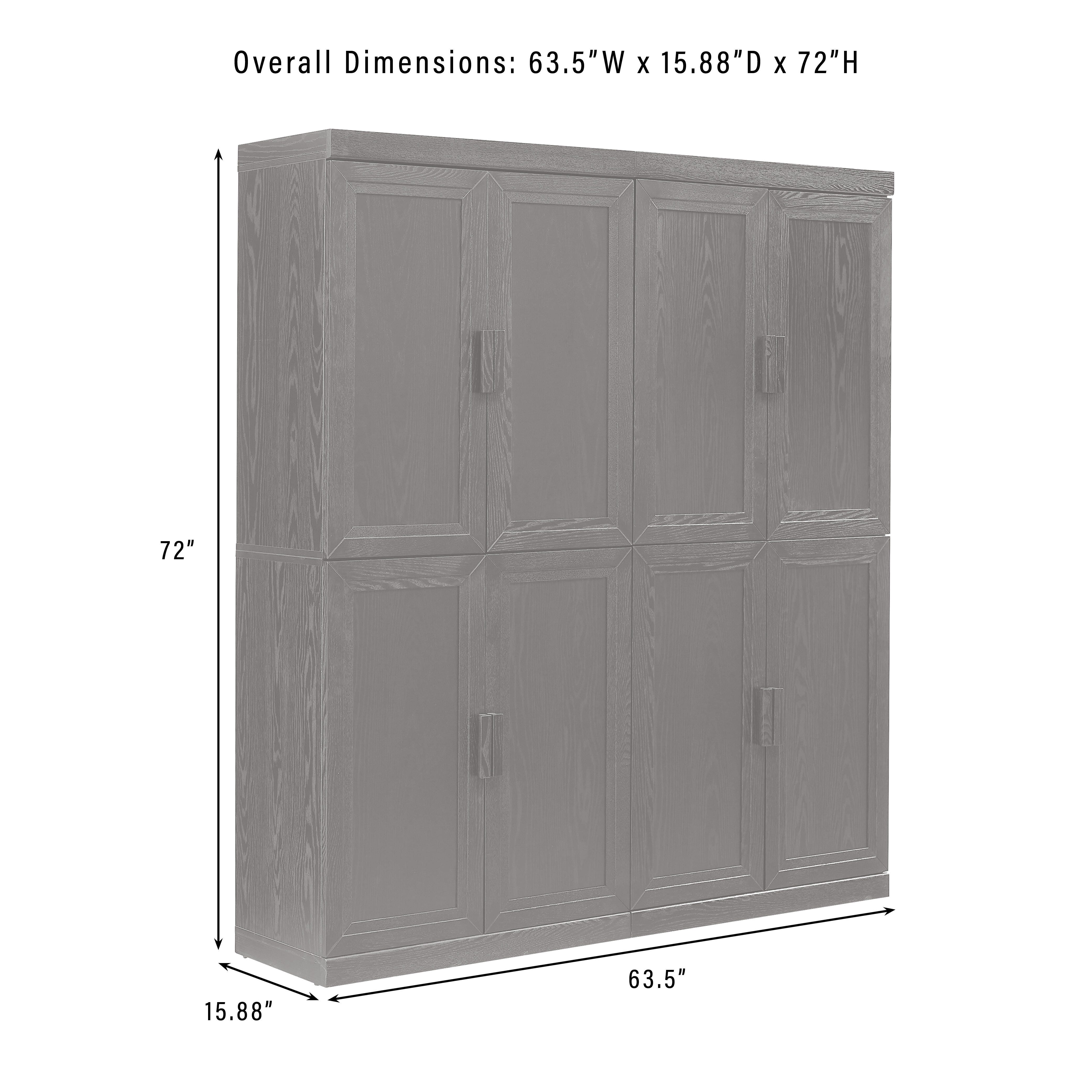 Crosley Furniture Essen Kitchen Pantry Storage Cabinet Set, , large