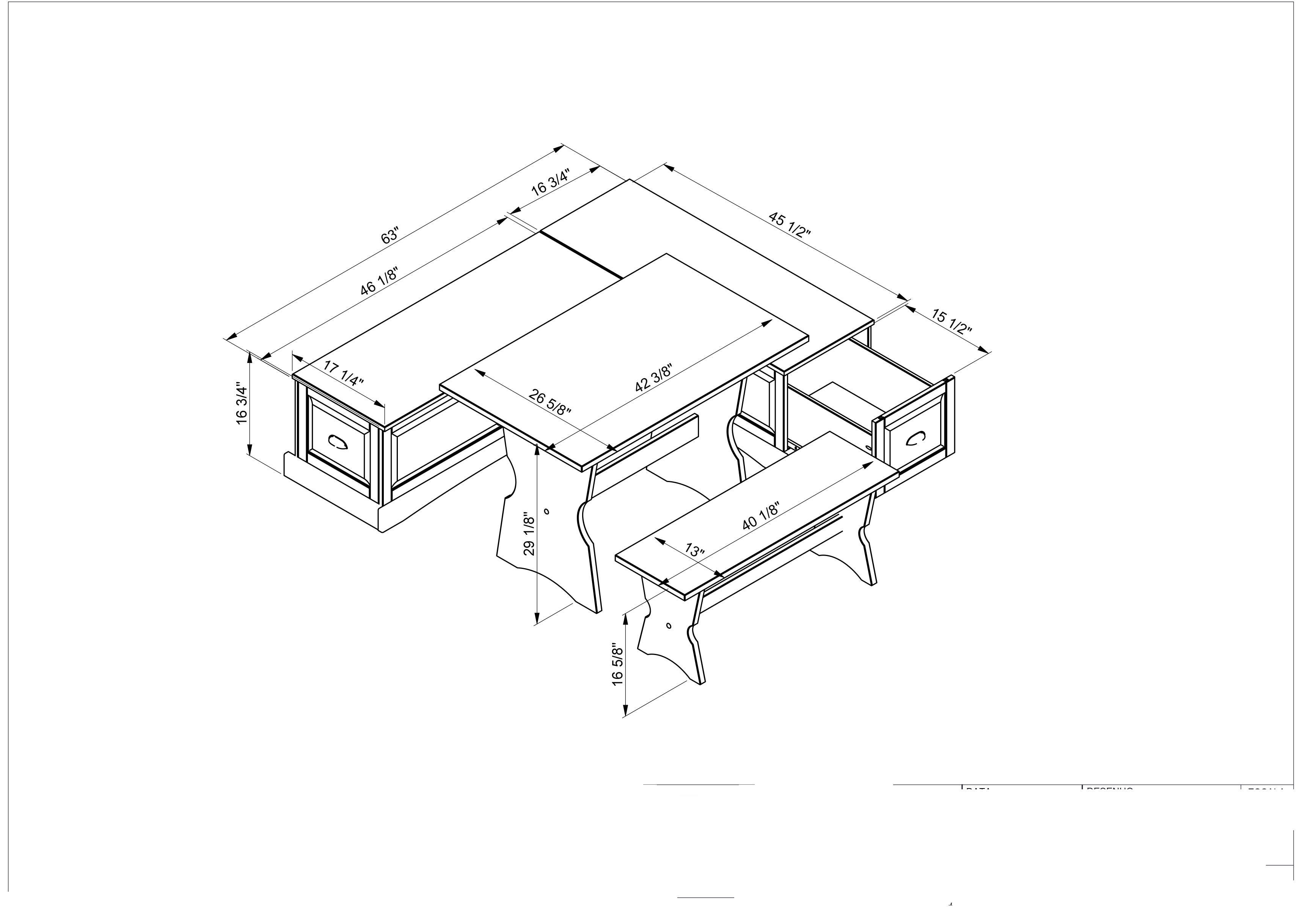 Linon Barrow Backless Corner Nook Box 1 of 2, , large