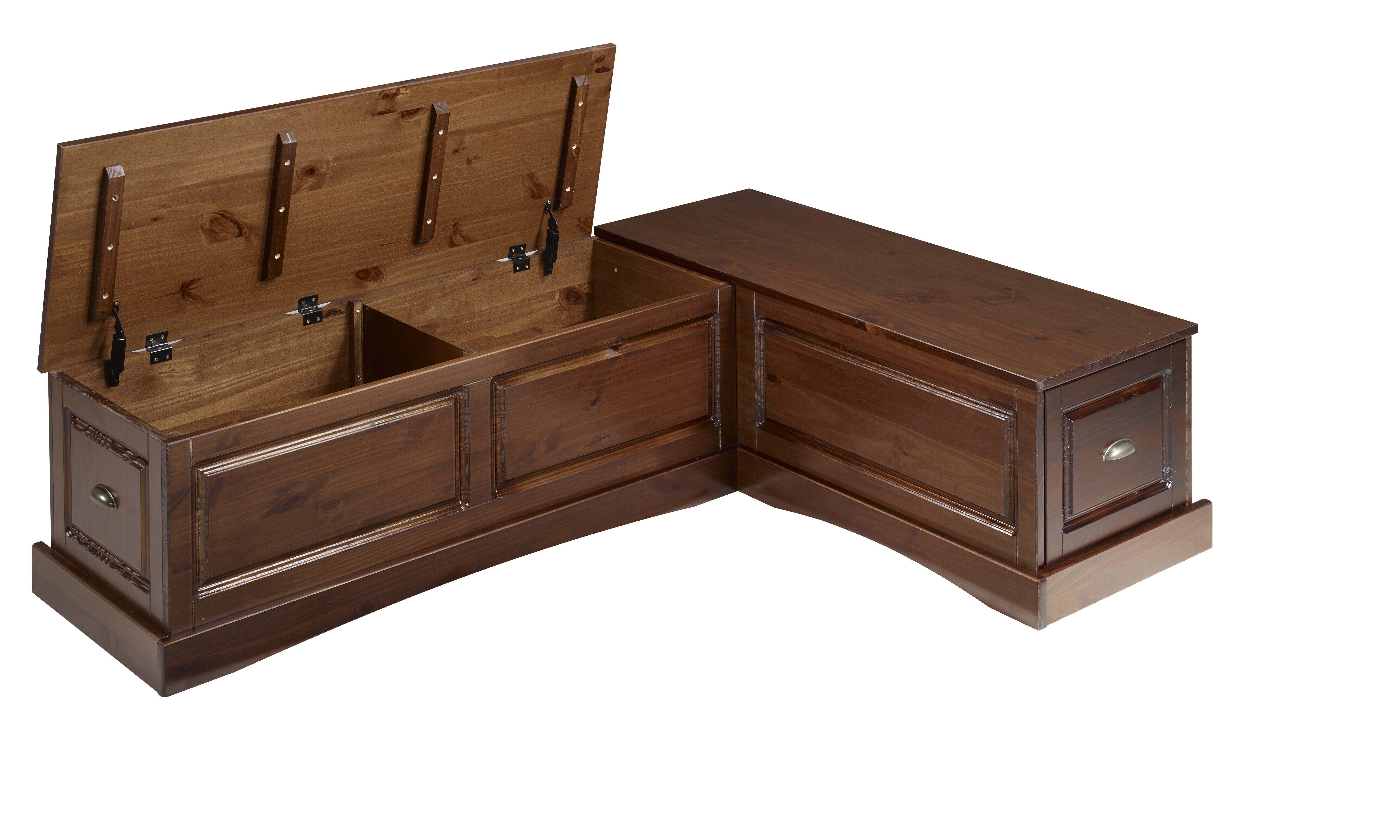 Linon Barrow Backless Corner Nook Box 1 of 2, , large