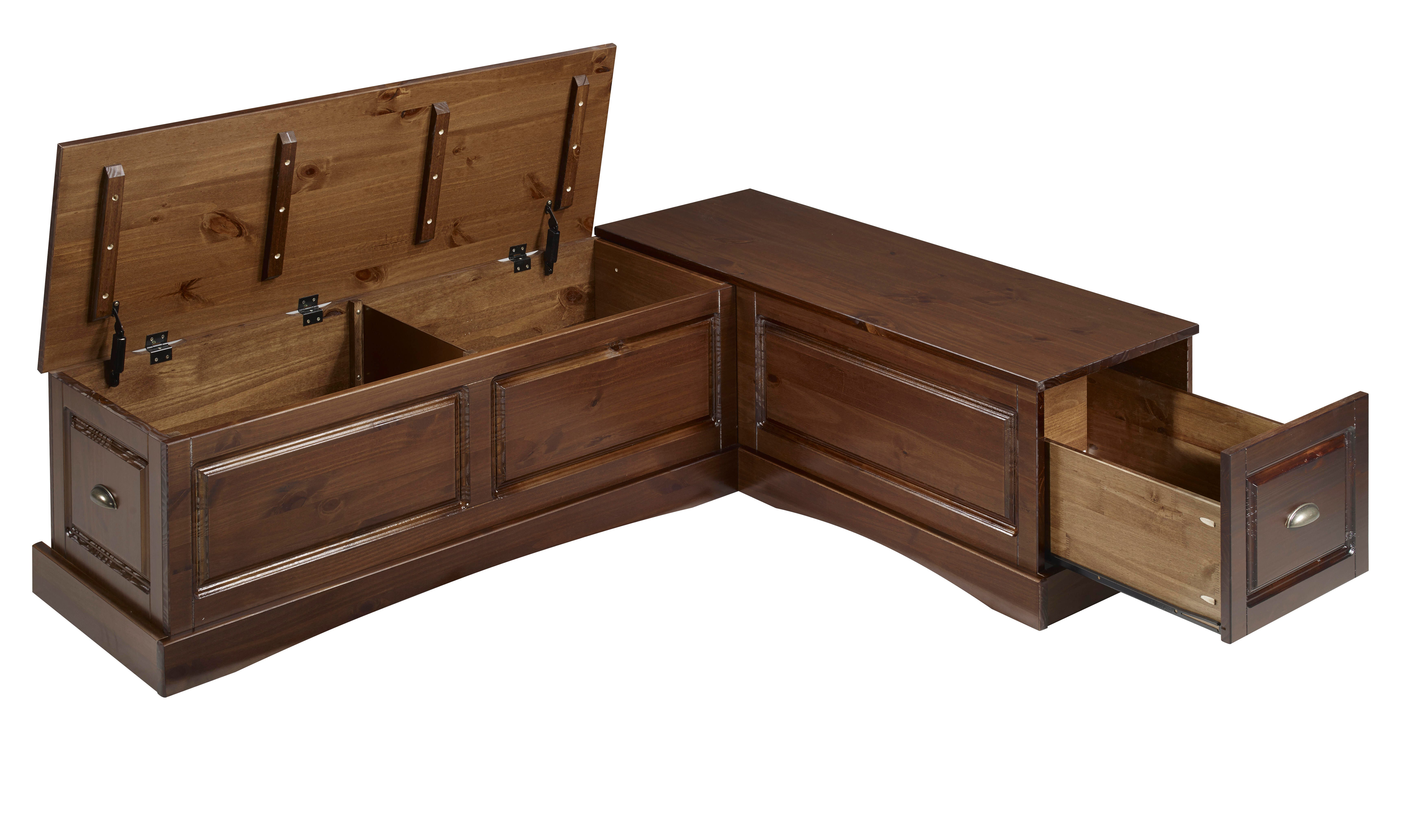 Linon Barrow Backless Corner Nook Box 1 of 2, , large
