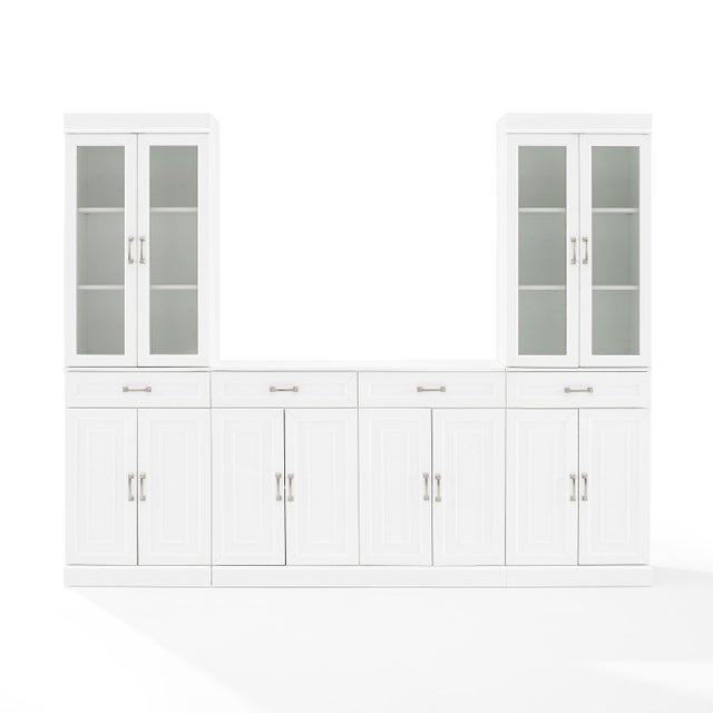 Crosley Furniture Stanton 3-Piece Sideboard and Pantry Set