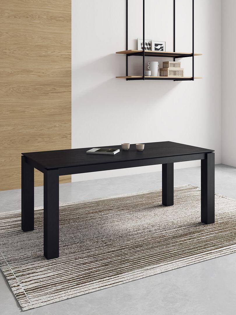 Manhattan Comfort Rockaway Dining Table, Black, rollover