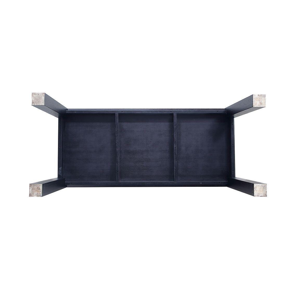 Manhattan Comfort Rockaway Dining Table, Black, large