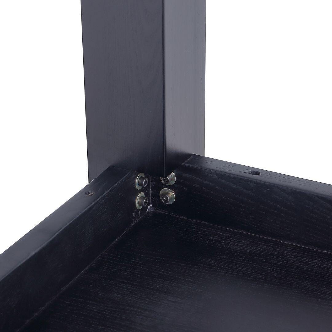 Manhattan Comfort Rockaway Dining Table, Black, large