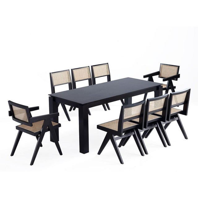 Manhattan Comfort Rockaway and Hamlet Dining Table and 8 Chairs
